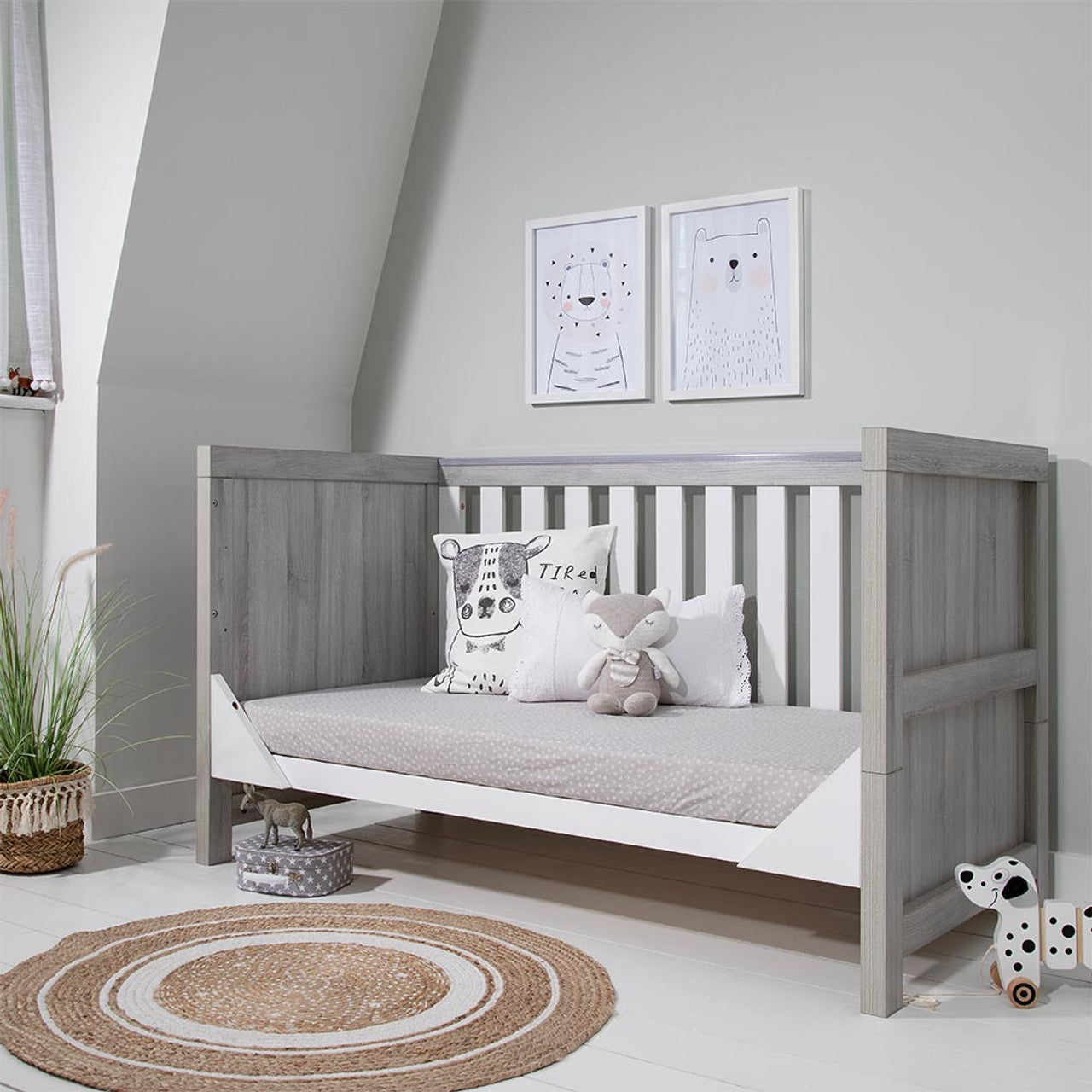 Tutti Bambini Modena 2 Piece Room Set - Grey Ash / White   