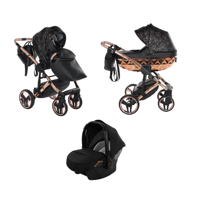 Junama Heart 3 In 1 Travel System - Black - No | For Your Little One