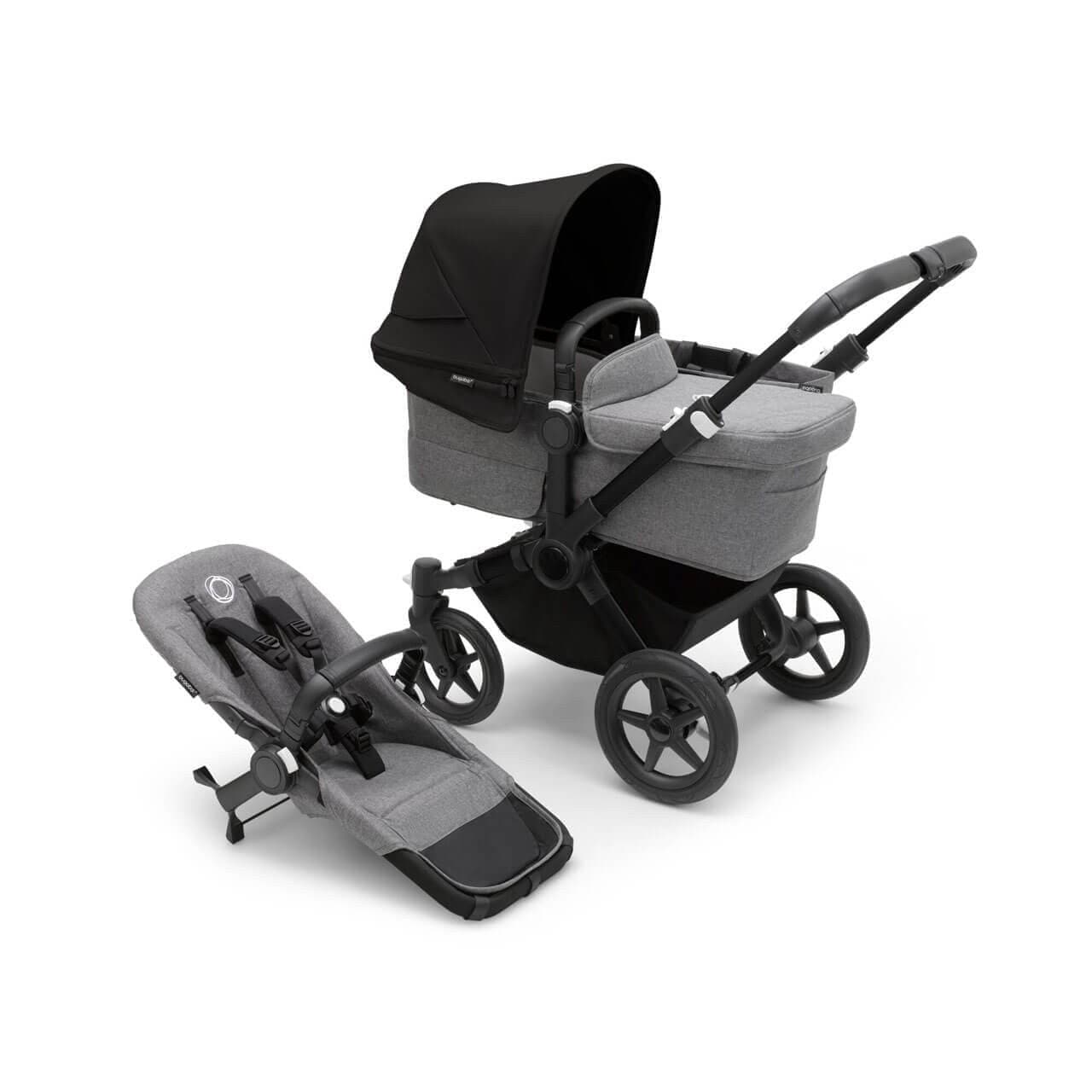 Bugaboo Donkey 5 Mono Pushchair on Black/Grey Chassis - Choose Your Colour - For Your Little One