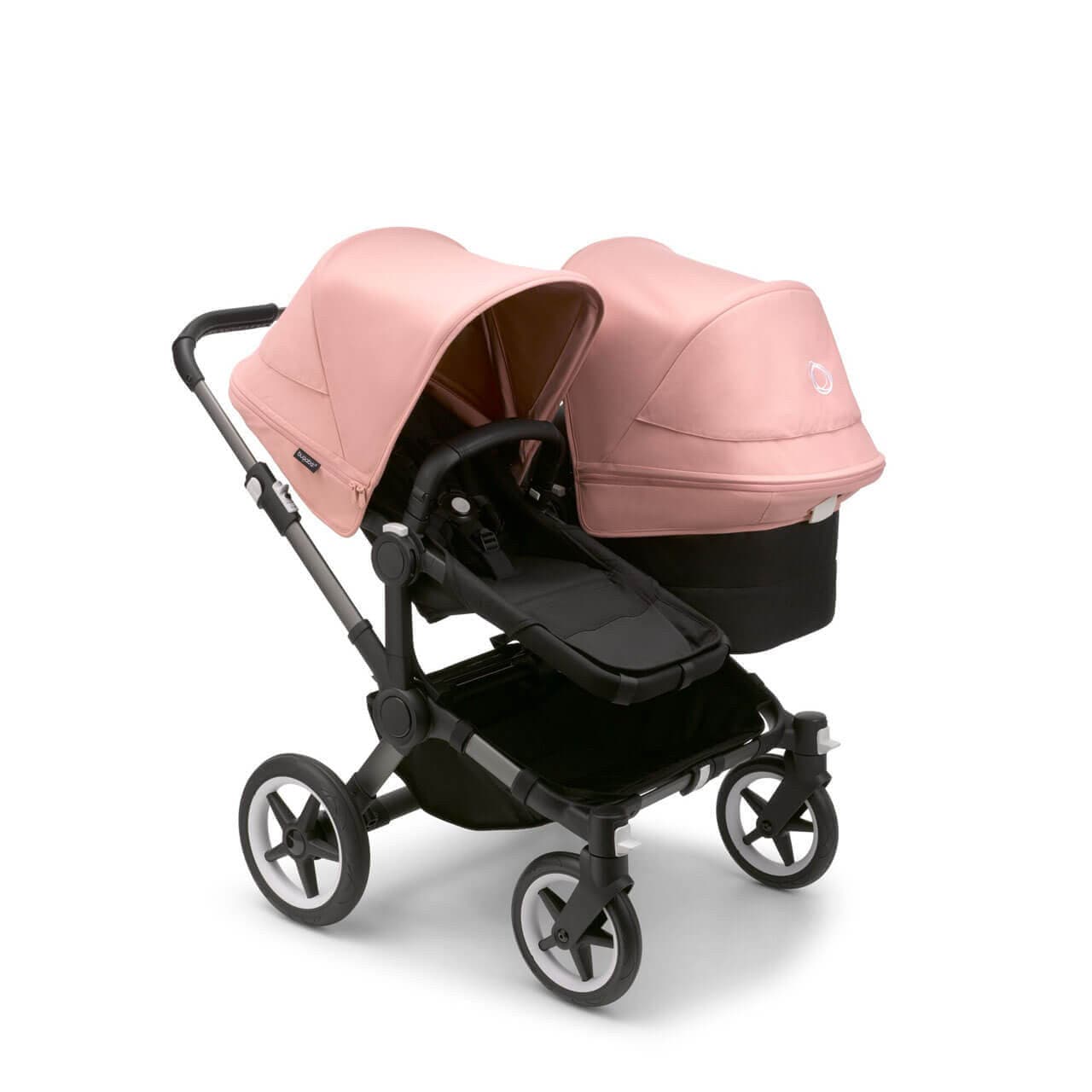Bugaboo Donkey 5 Duo Pushchair on Graphite/Black Chassis - Choose Your Colour - Morning Pink | For Your Little One