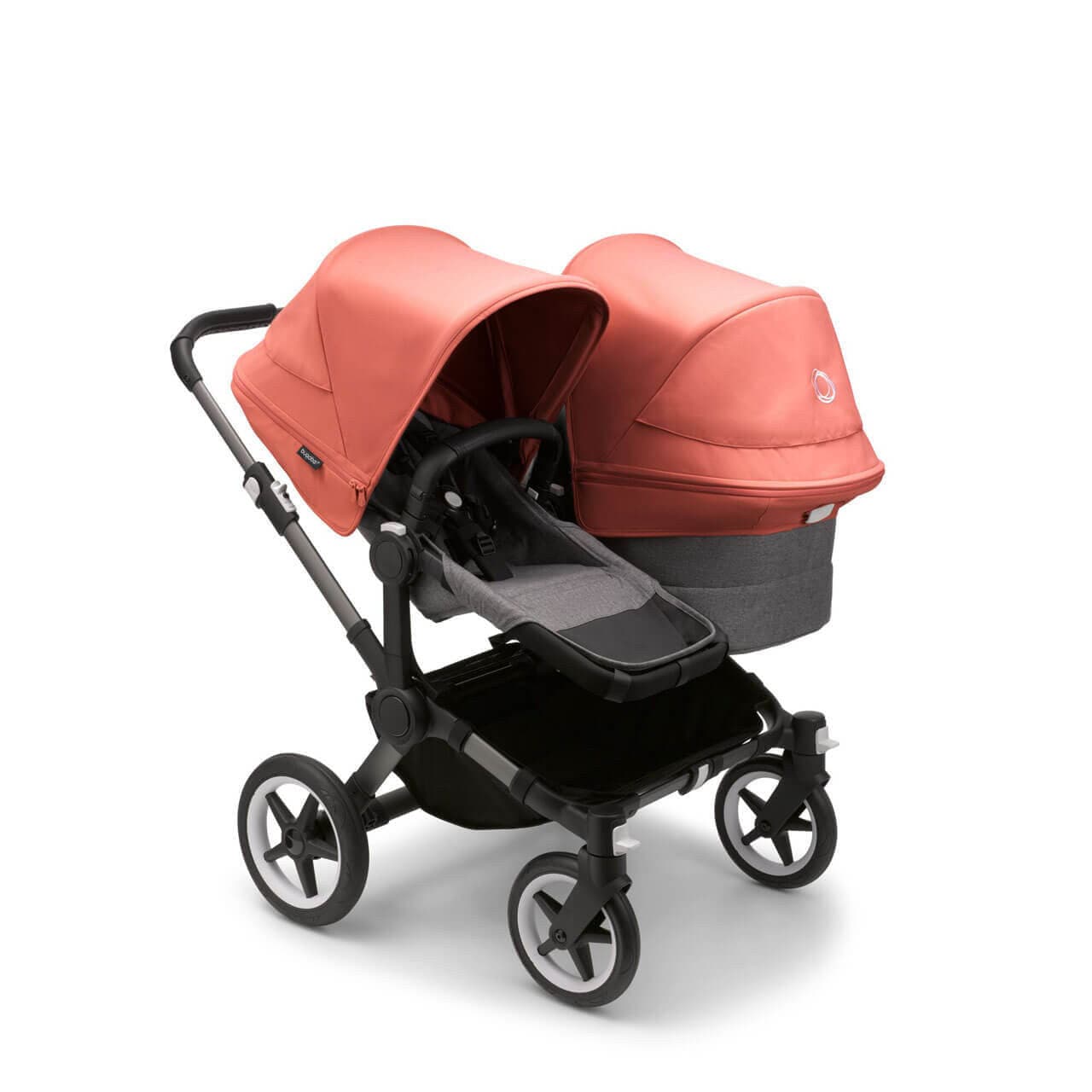 Bugaboo Donkey 5 Duo Pushchair on Graphite/Grey Chassis - Choose Your Colour - Sunrise Red | For Your Little One
