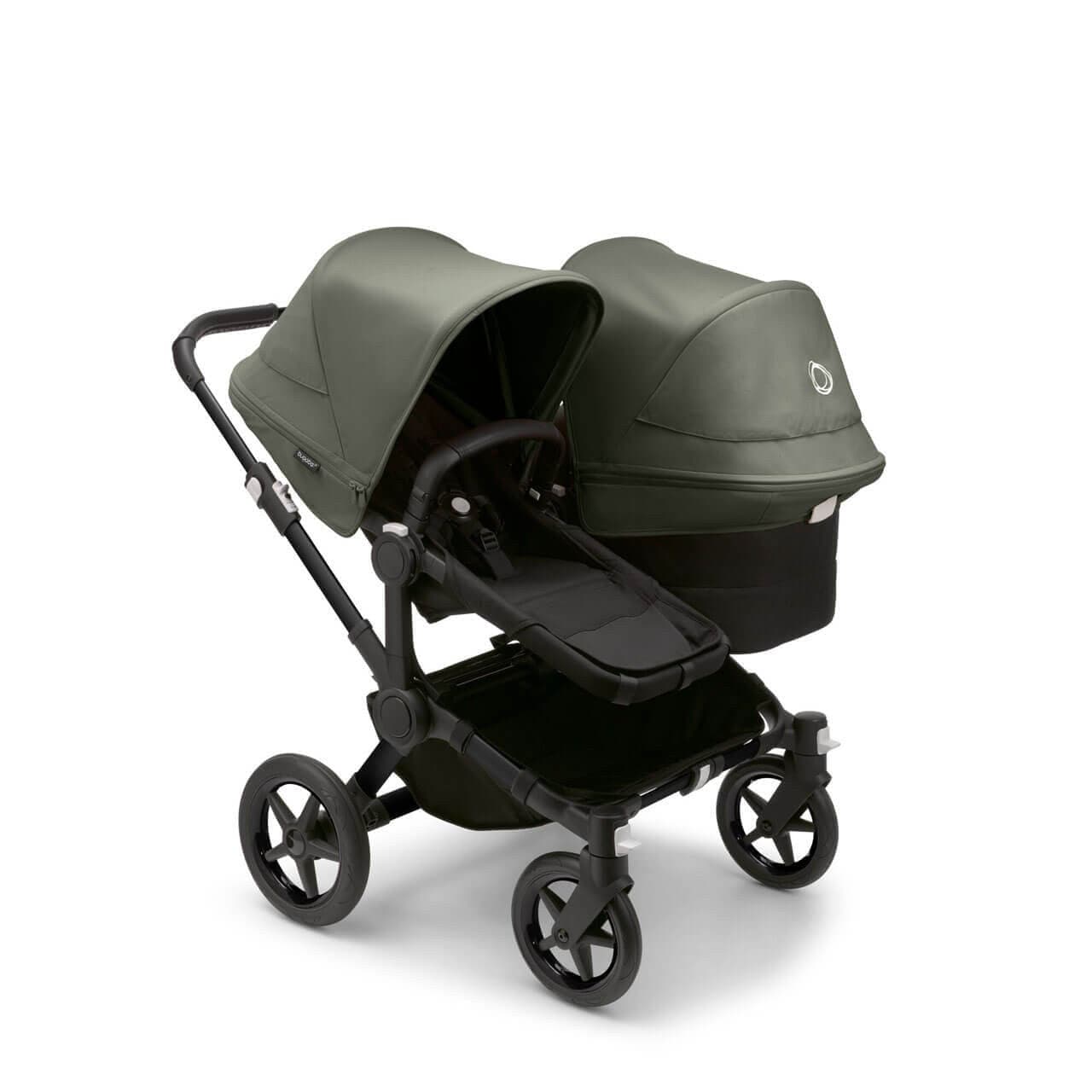Bugaboo Donkey 5 Duo Pushchair on Black/Black Chassis - Choose Your Colour - Forest Green | For Your Little One