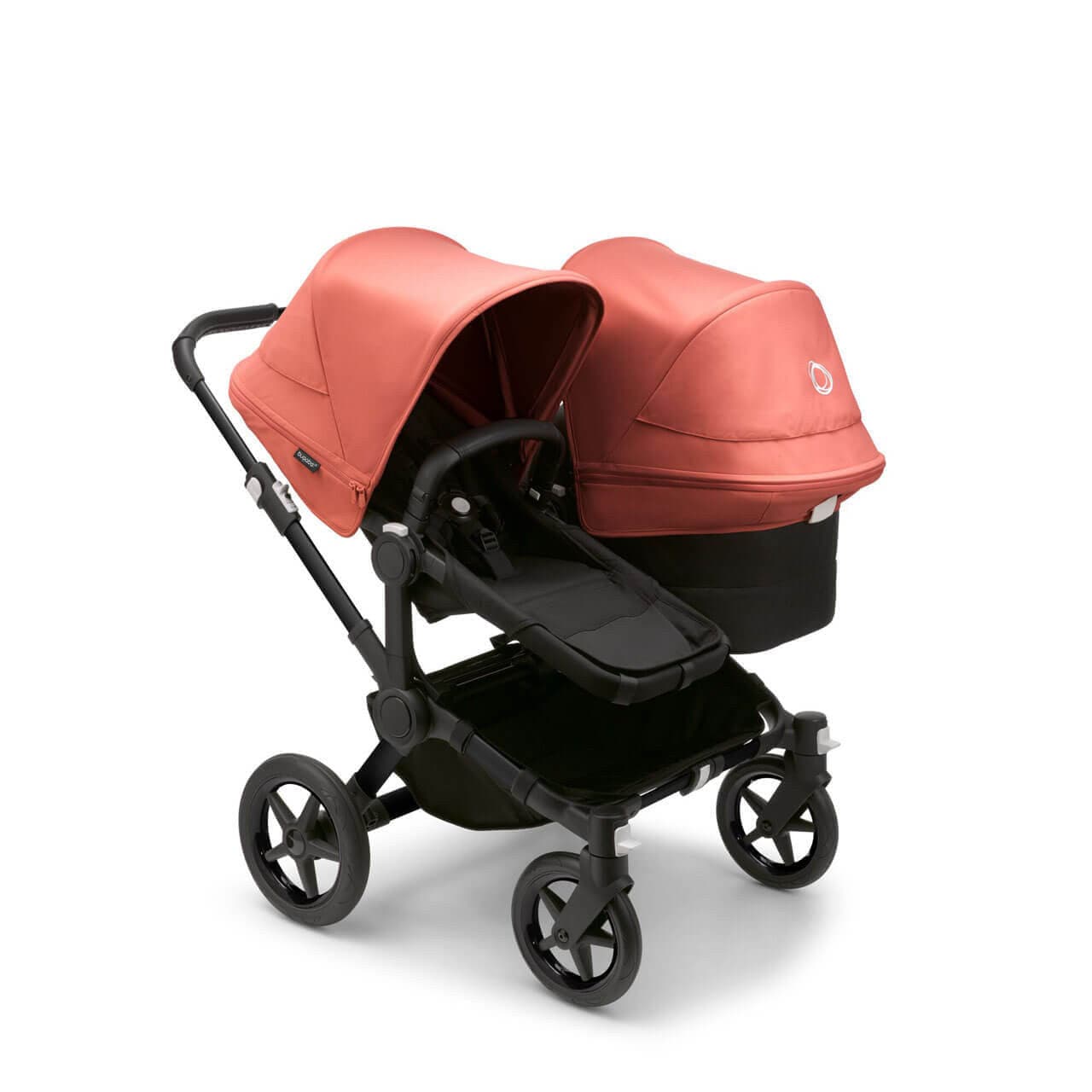 Bugaboo Donkey 5 Duo Pushchair on Black/Black Chassis - Choose Your Colour - Sunrise Red | For Your Little One