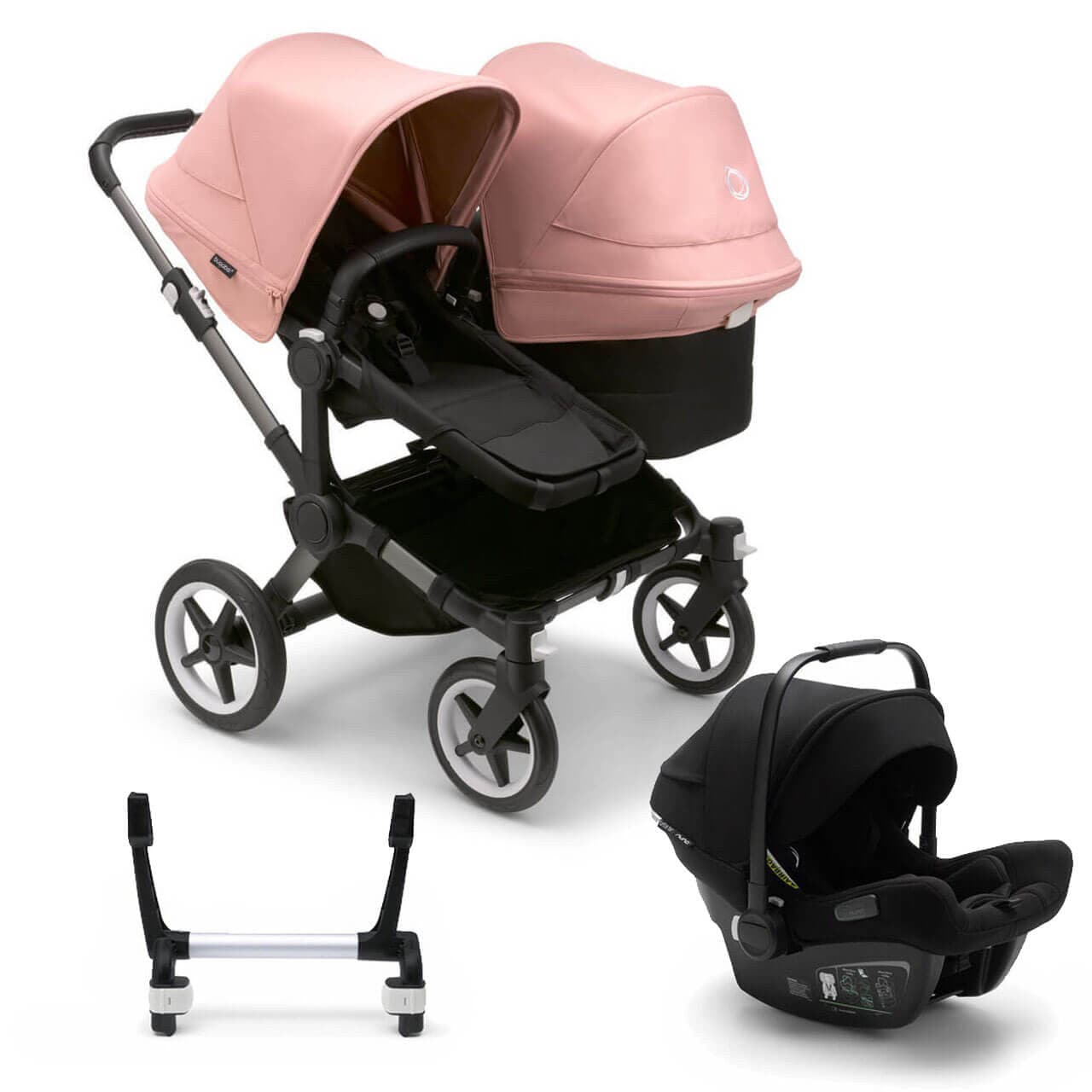 Bugaboo Donkey 5 Duo Travel System on Graphite/Black Chassis + Turtle Air - Choose Your Colour - For Your Little One