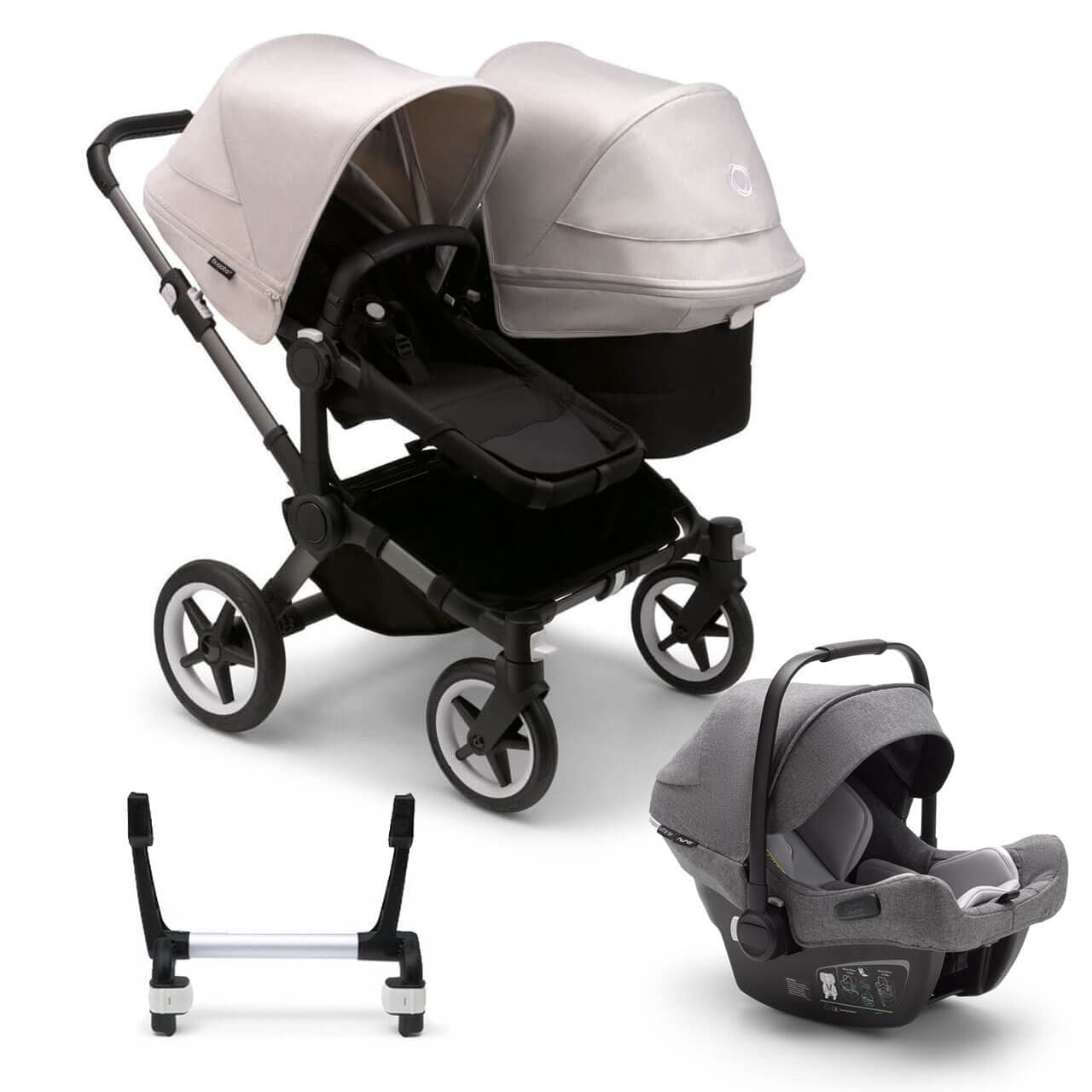 Bugaboo Donkey 5 Duo Travel System on Graphite/Black Chassis + Turtle Air - Choose Your Colour - For Your Little One