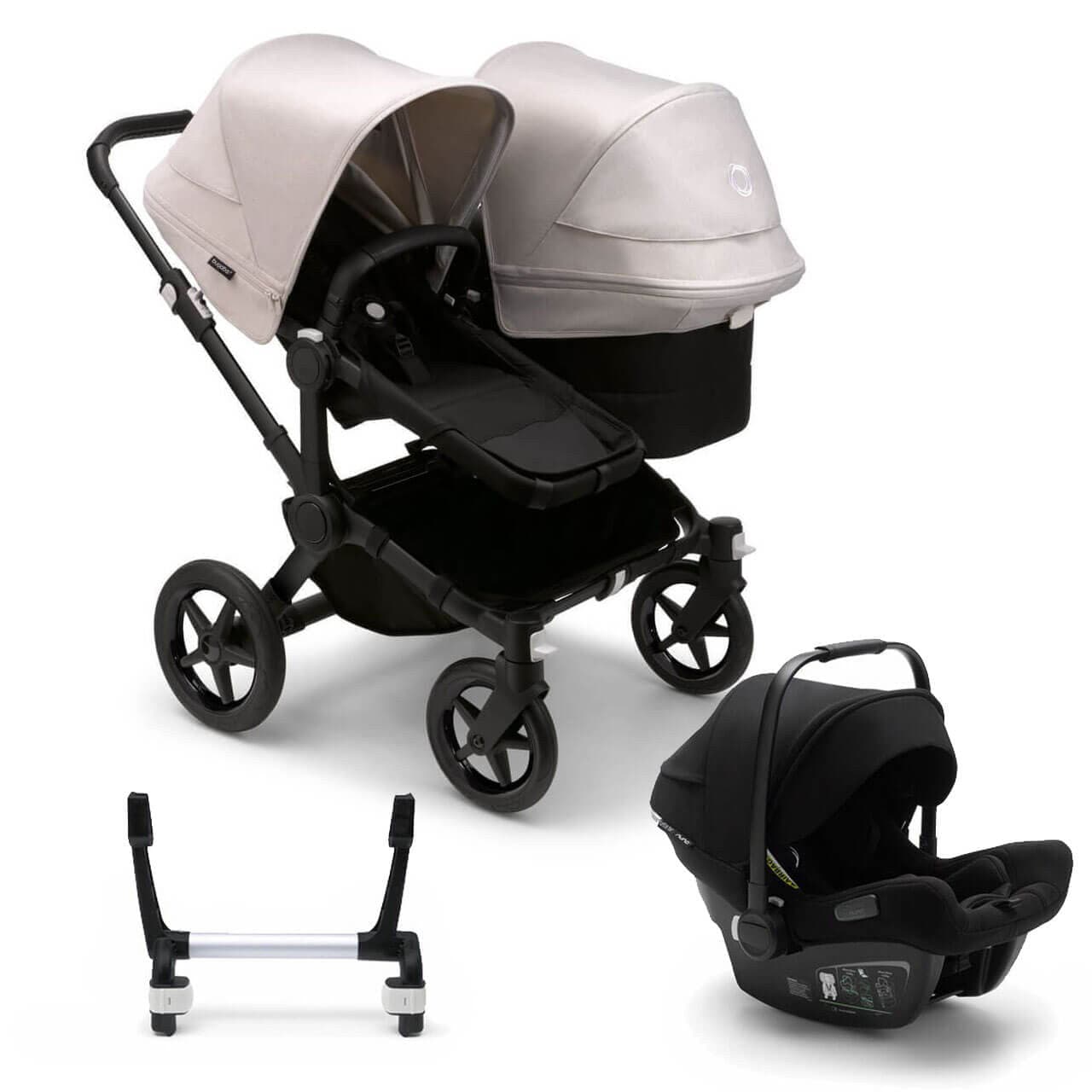 Bugaboo Donkey 5 Duo Travel System on Black/Black Chassis + Turtle Air - Choose Your Colour - For Your Little One