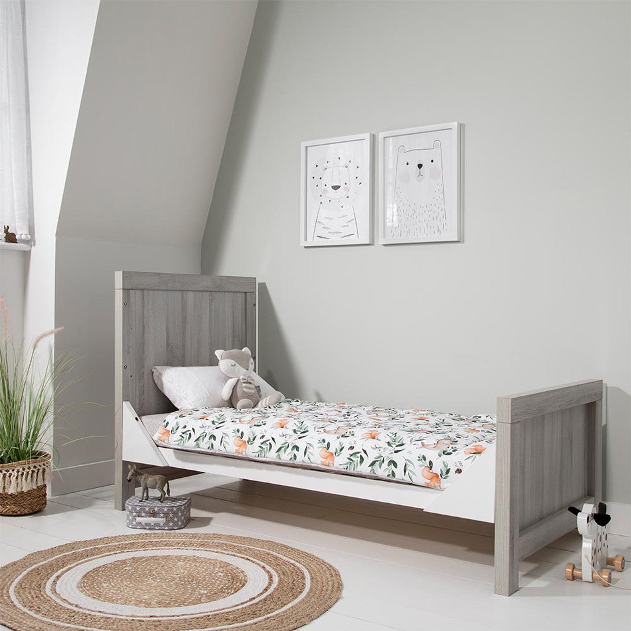 Tutti Bambini Modena 2 Piece Room Set - Grey Ash / White   