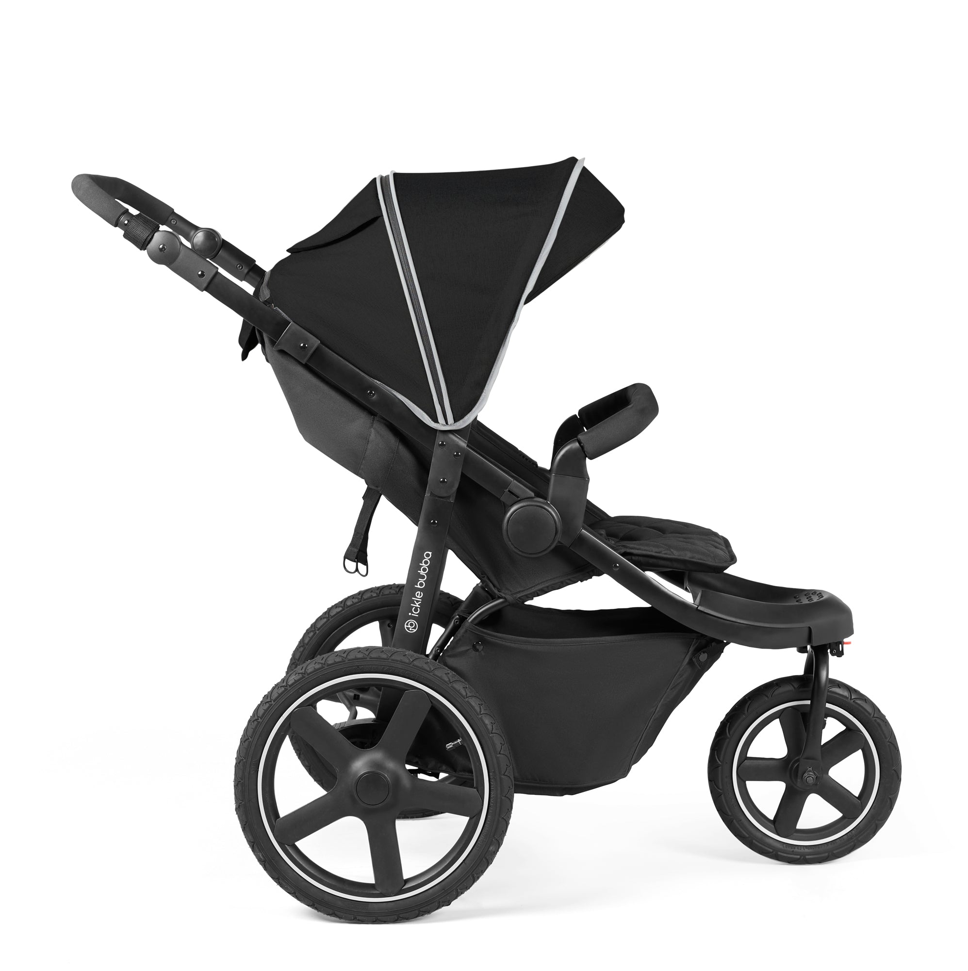 Ickle Bubba Venus Max Jogger 3 Wheel Stroller - Black   