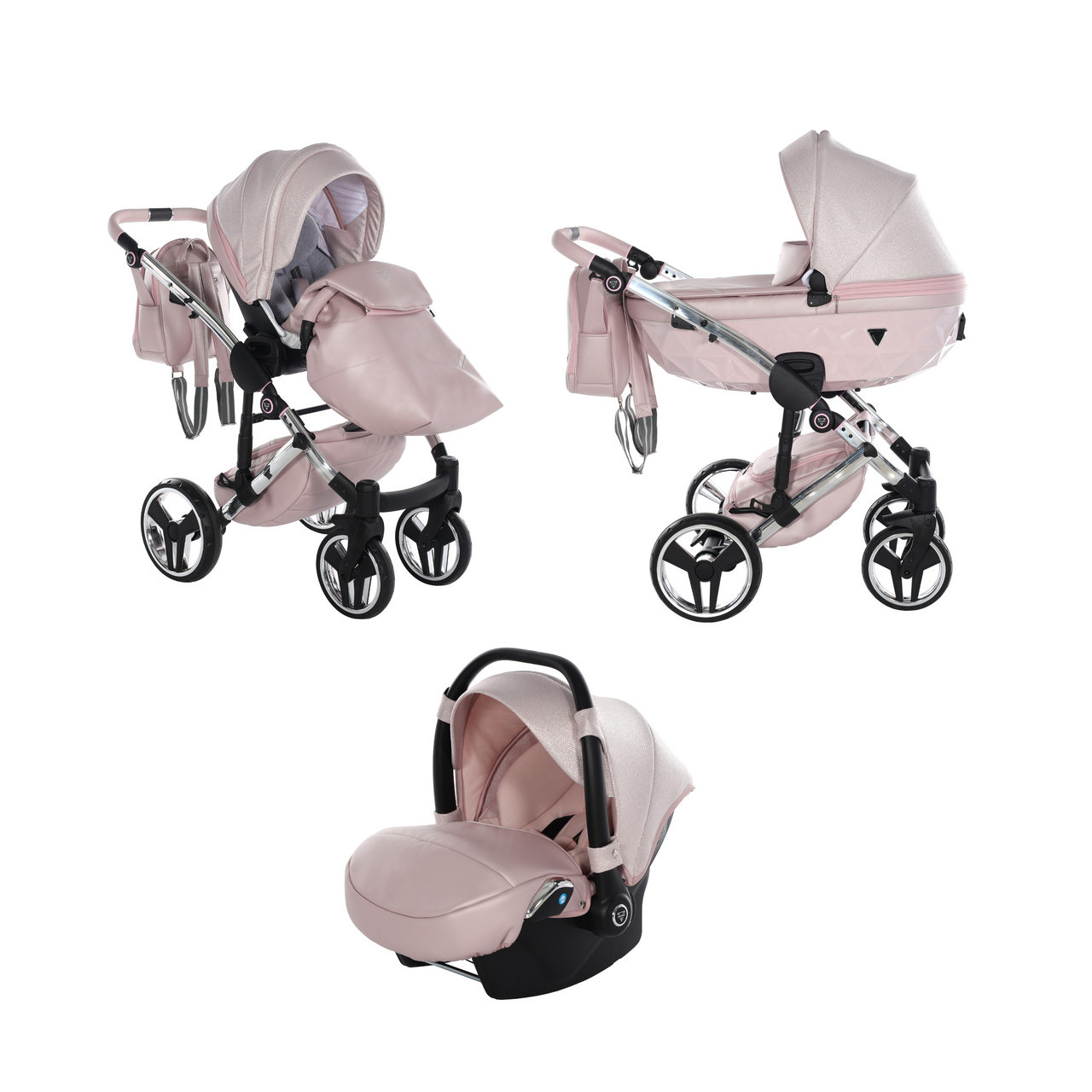 Junama Dolce 3 In 1 Travel System - Pink - No | For Your Little One