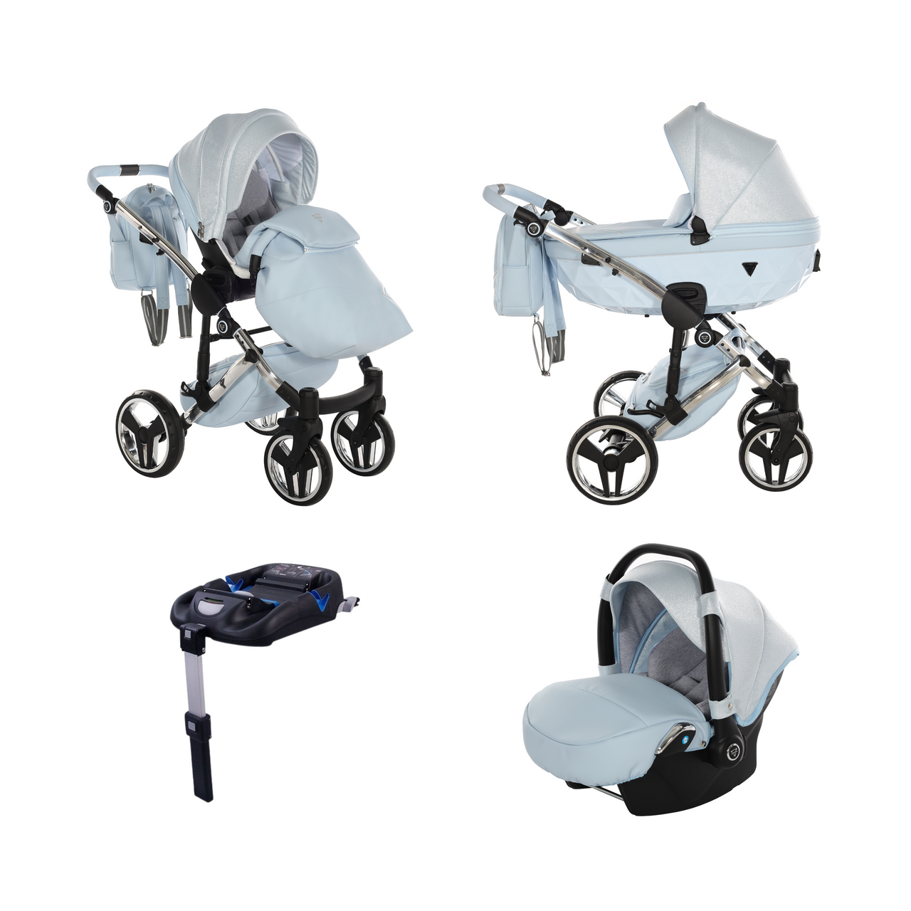 Junama Dolce 3 In 1 Travel System - Blue - Yes | For Your Little One