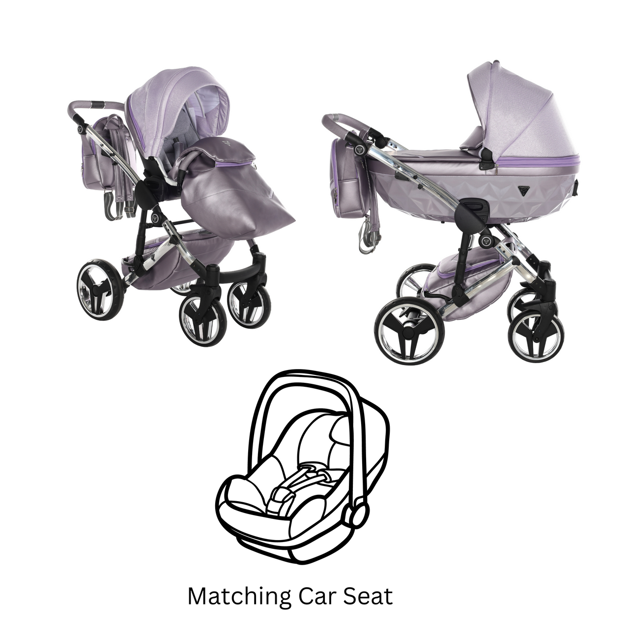 Junama Dolce 3 In 1 Travel System - Violet - No | For Your Little One