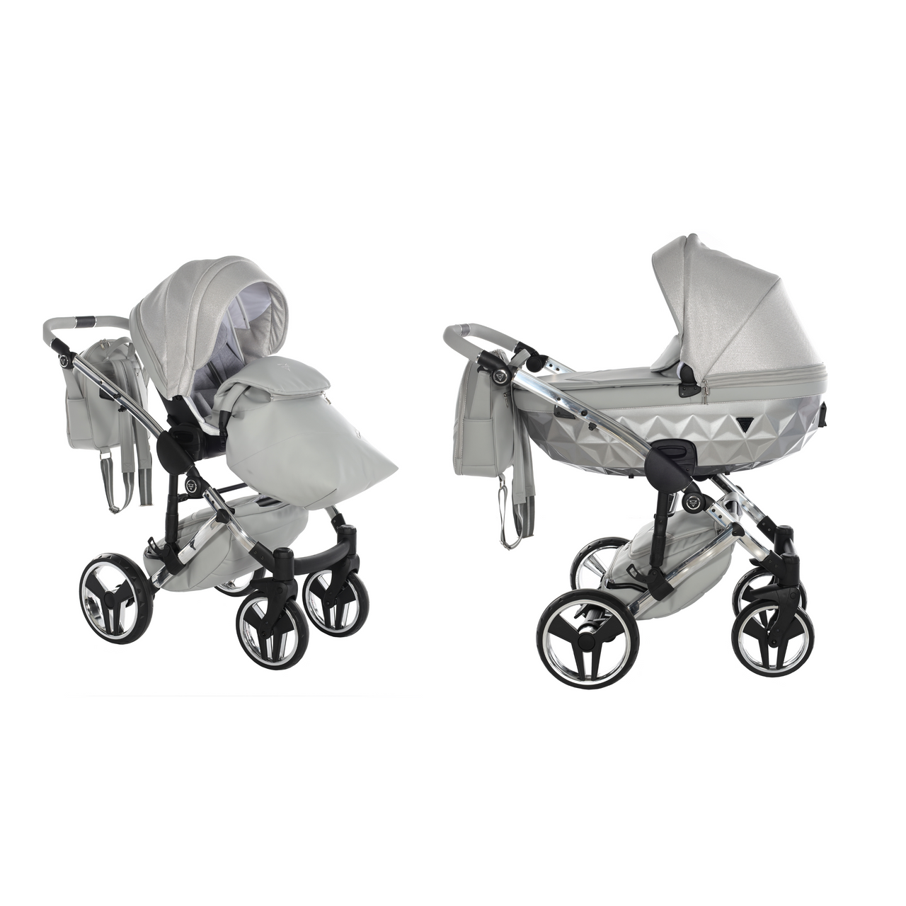 Junama Dolce 2 In 1 Pram - Silver -  | For Your Little One
