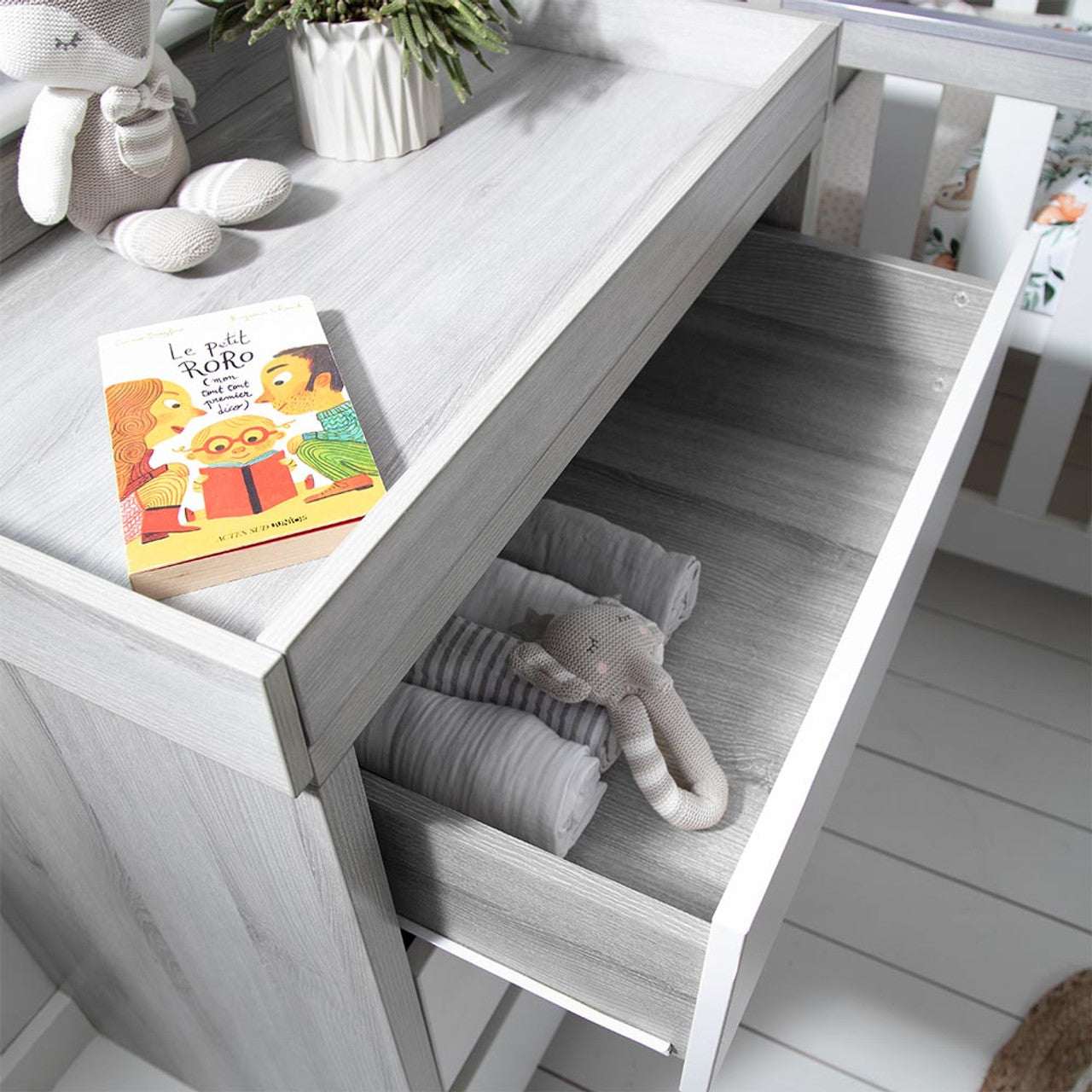 Tutti Bambini Modena 2 Piece Room Set - Grey Ash / White   