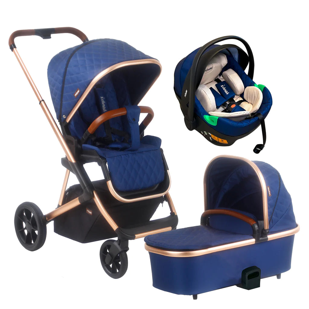 My Babiie MB500i 3-in-1 Travel System with i-Size Car Seat - Dani Dyer Opal Blue - For Your Little One