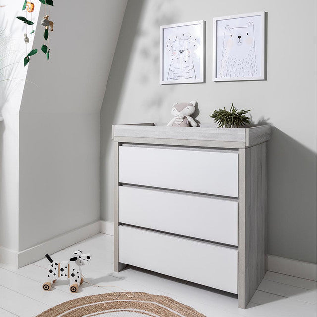 Tutti Bambini Modena Chest Changer - Grey Ash / White - For Your Little One