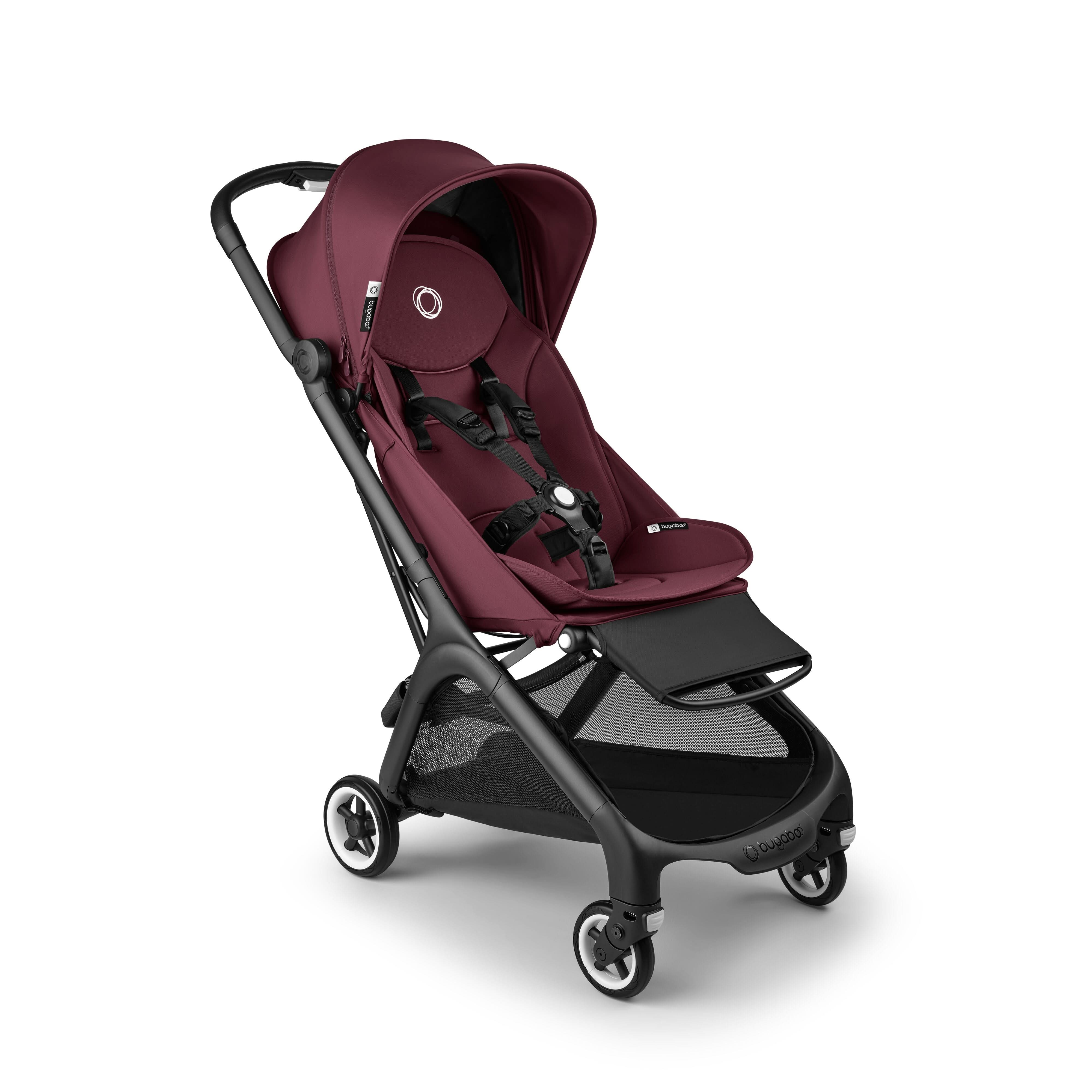 Bugaboo Butterfly + Turtle Travel System Bundle With Bumper Bar - Dark Cherry   