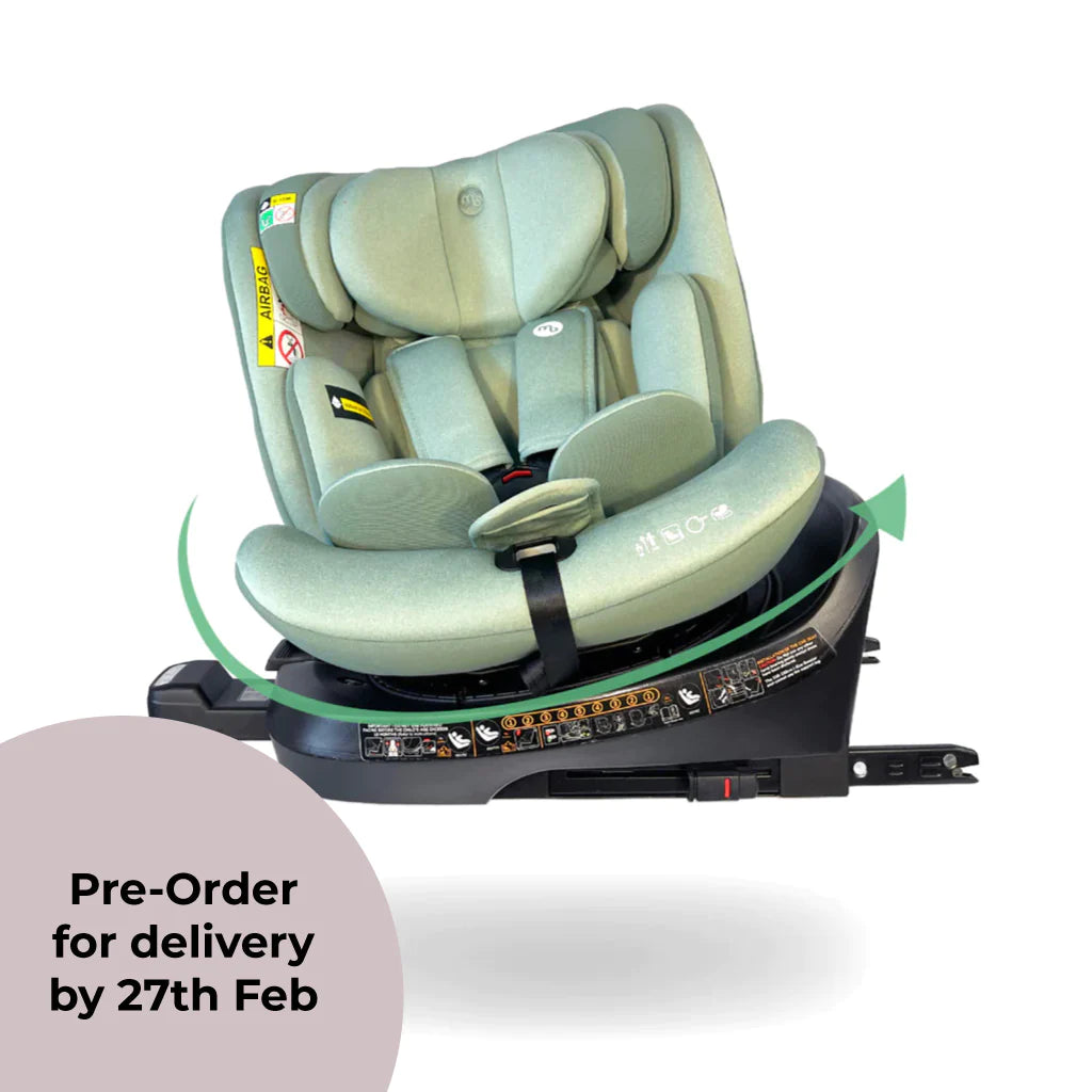 My Babiie MBCSSPIN i-Size (40-150cm) Spin Car Seat - Green -  | For Your Little One