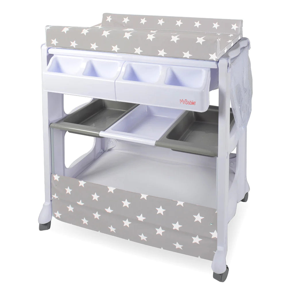 My Babiie Grey Stars Baby Bath and Changing Unit -  | For Your Little One