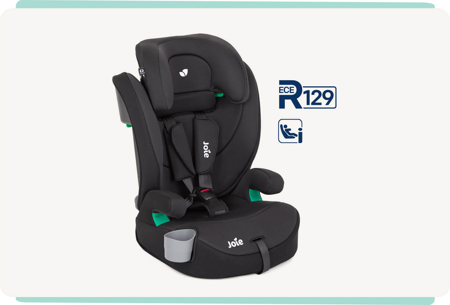 Joie Elevate R129 1 2 3 Car Seat 15 Months 12 Years Shale