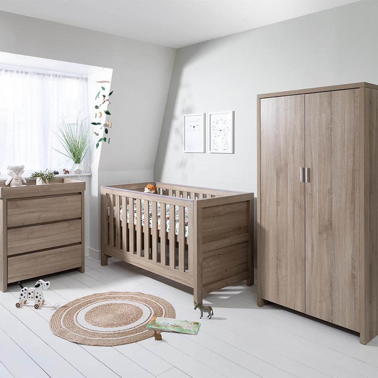 Tutti Bambini Modena 3 Piece Room Set - Oak - For Your Little One