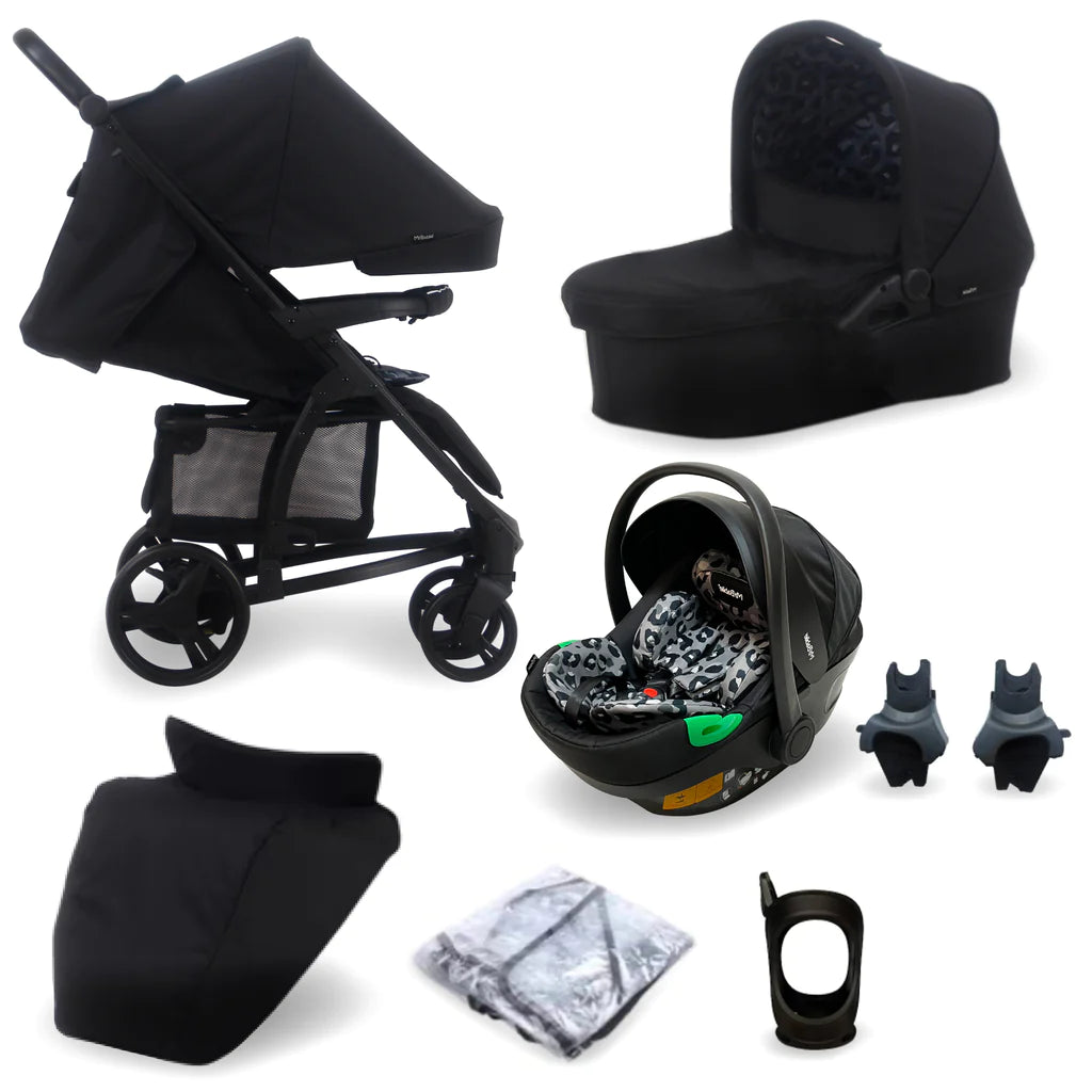 My Babiie MB200i 3-in-1 Travel System with i-Size Car Seat - Dani Dyer Black Leopard - For Your Little One