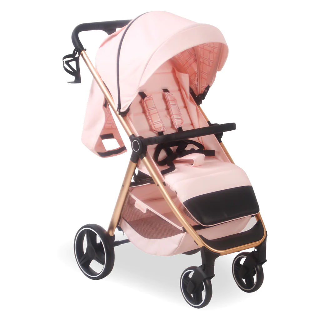 My Babiie MB160 Pushchair - Dani Dyer Pink Plaid -  | For Your Little One