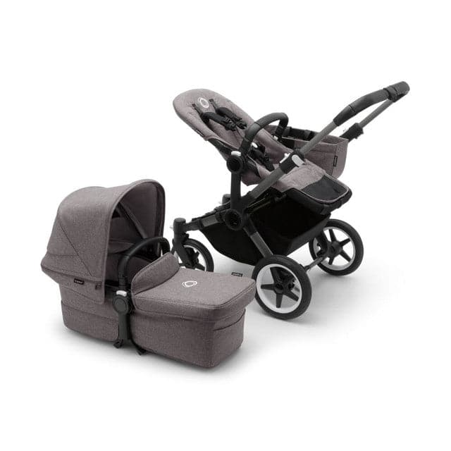 Bugaboo Donkey 5 Duo Complete Travel System + Turtle Air - Graphite/Grey Melange -  | For Your Little One