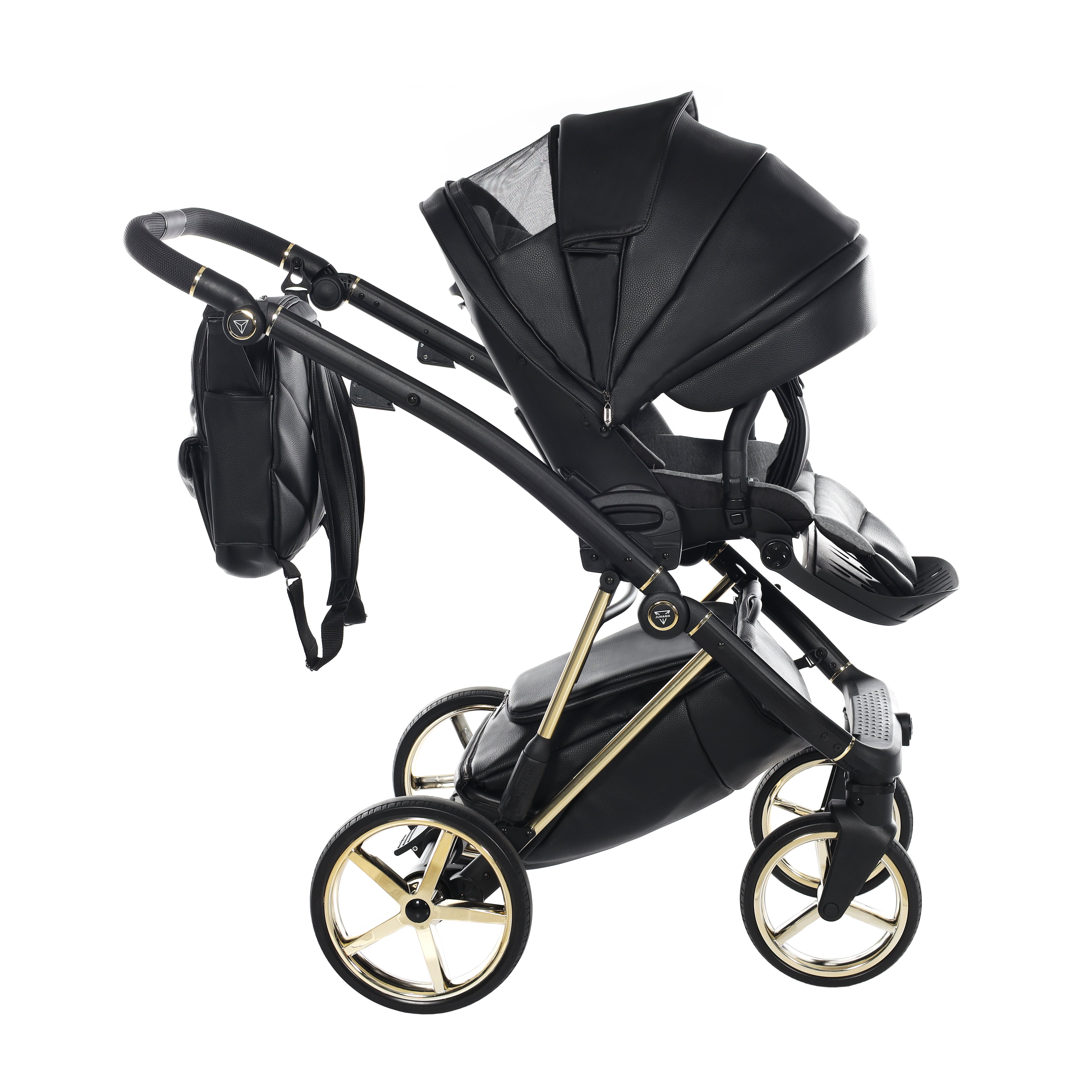 Junama Air 2 In 1 Pram Premium - Black   