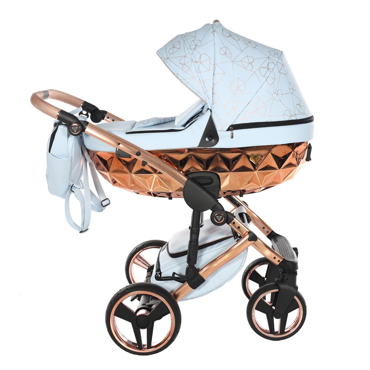 Junama Heart 2 In 1 Pram - Baby Blue -  | For Your Little One