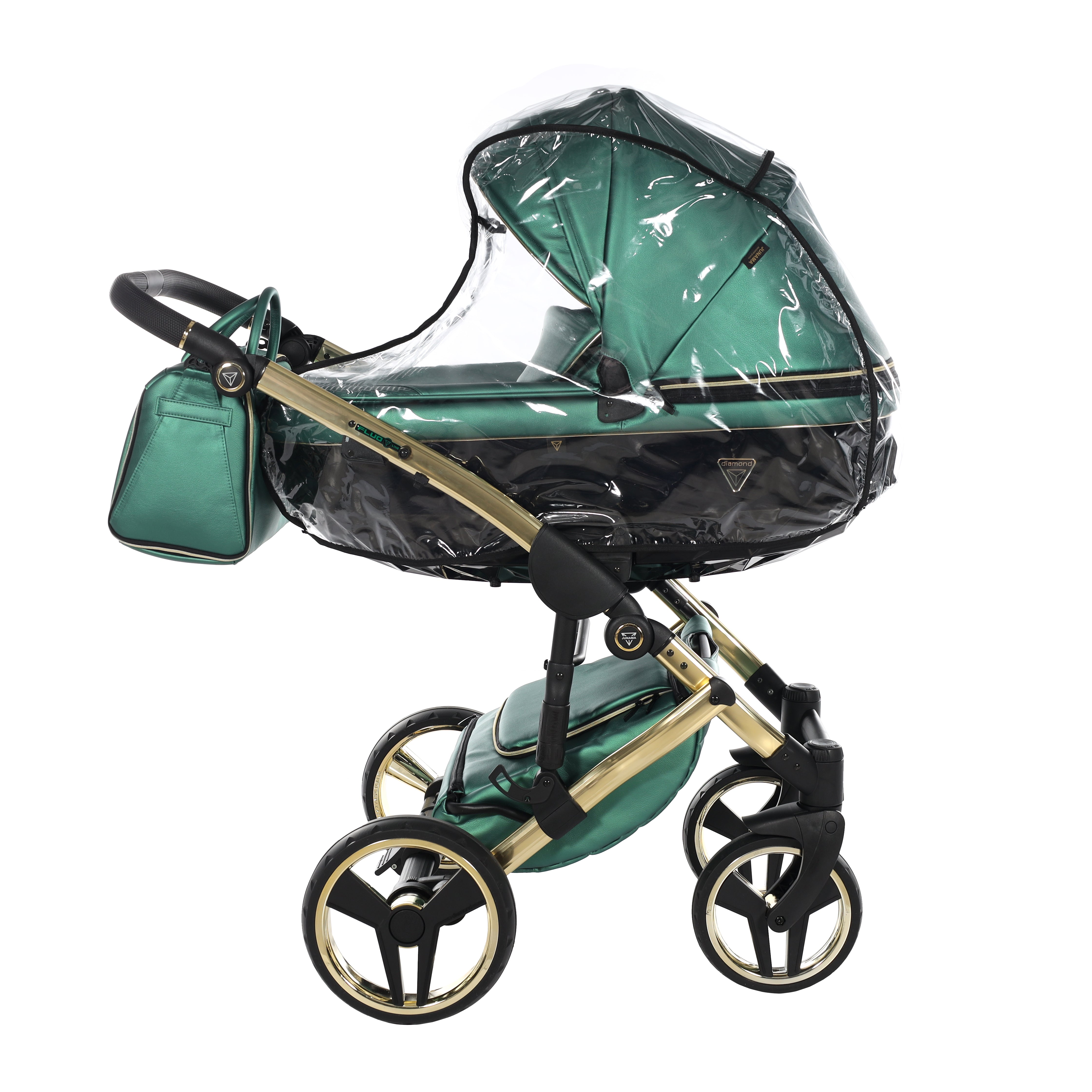 Junama Fluo Line 2 In 1 Pram - Green   