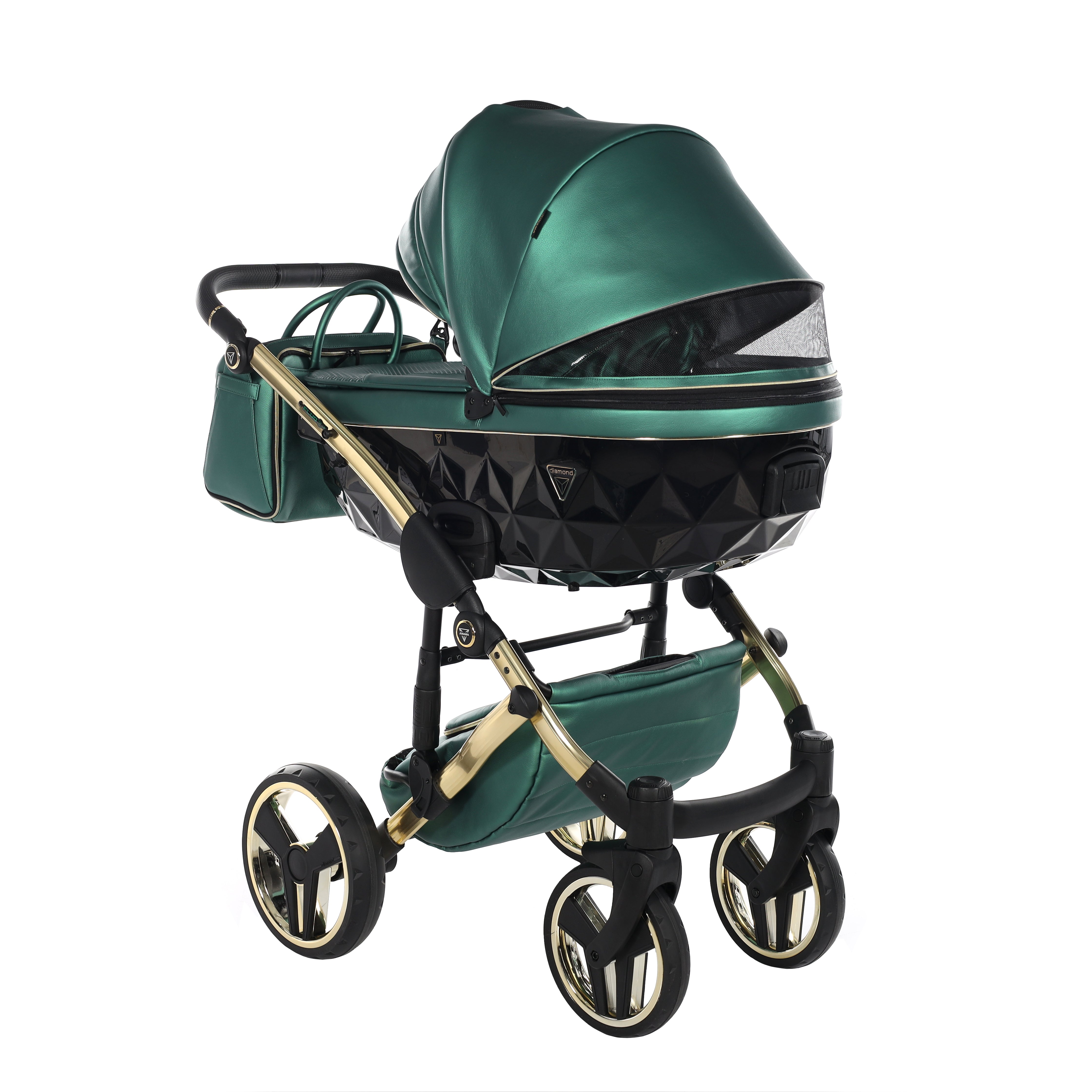 Junama Fluo Line 2 In 1 Pram - Green   