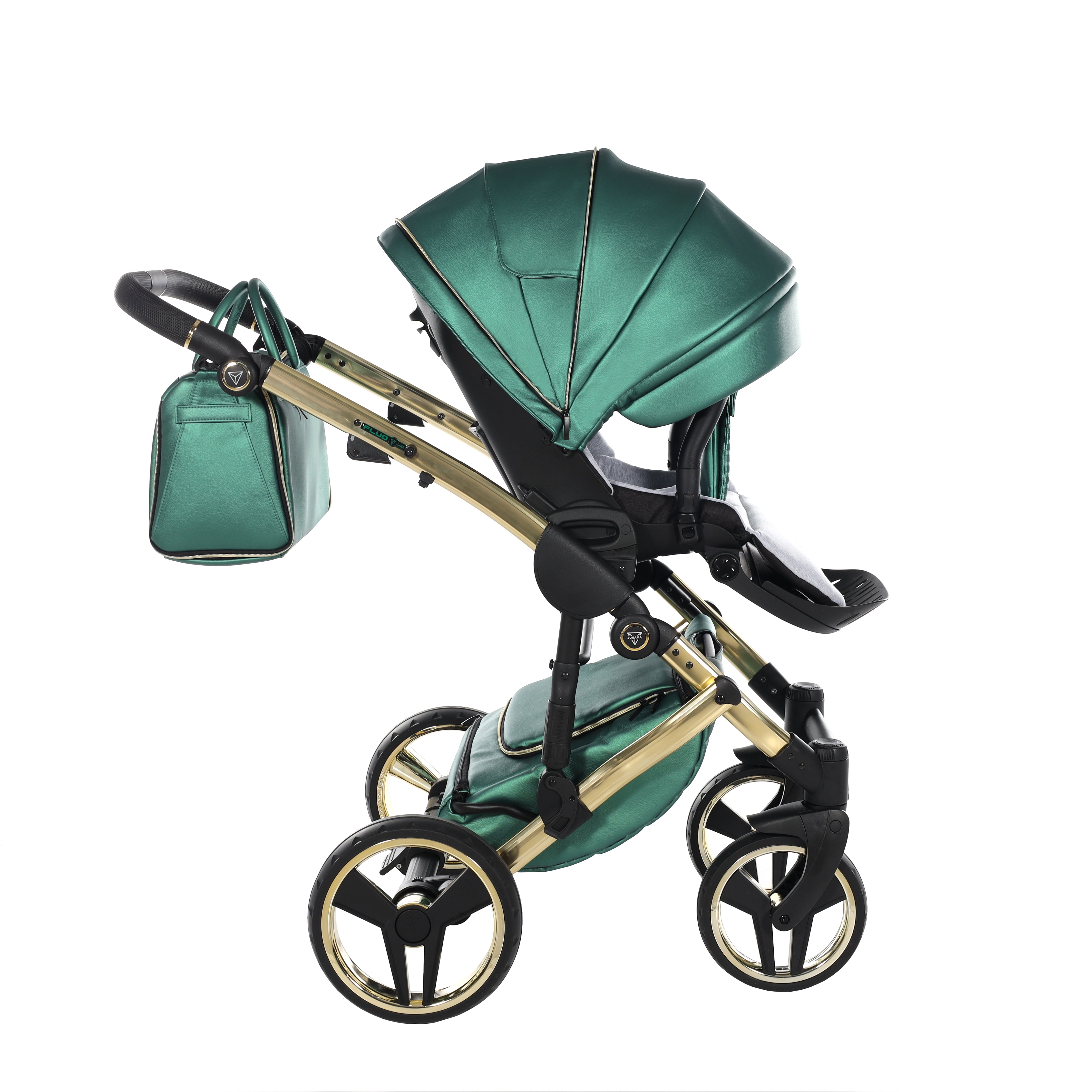 Junama Fluo Line 2 In 1 Pram - Green   