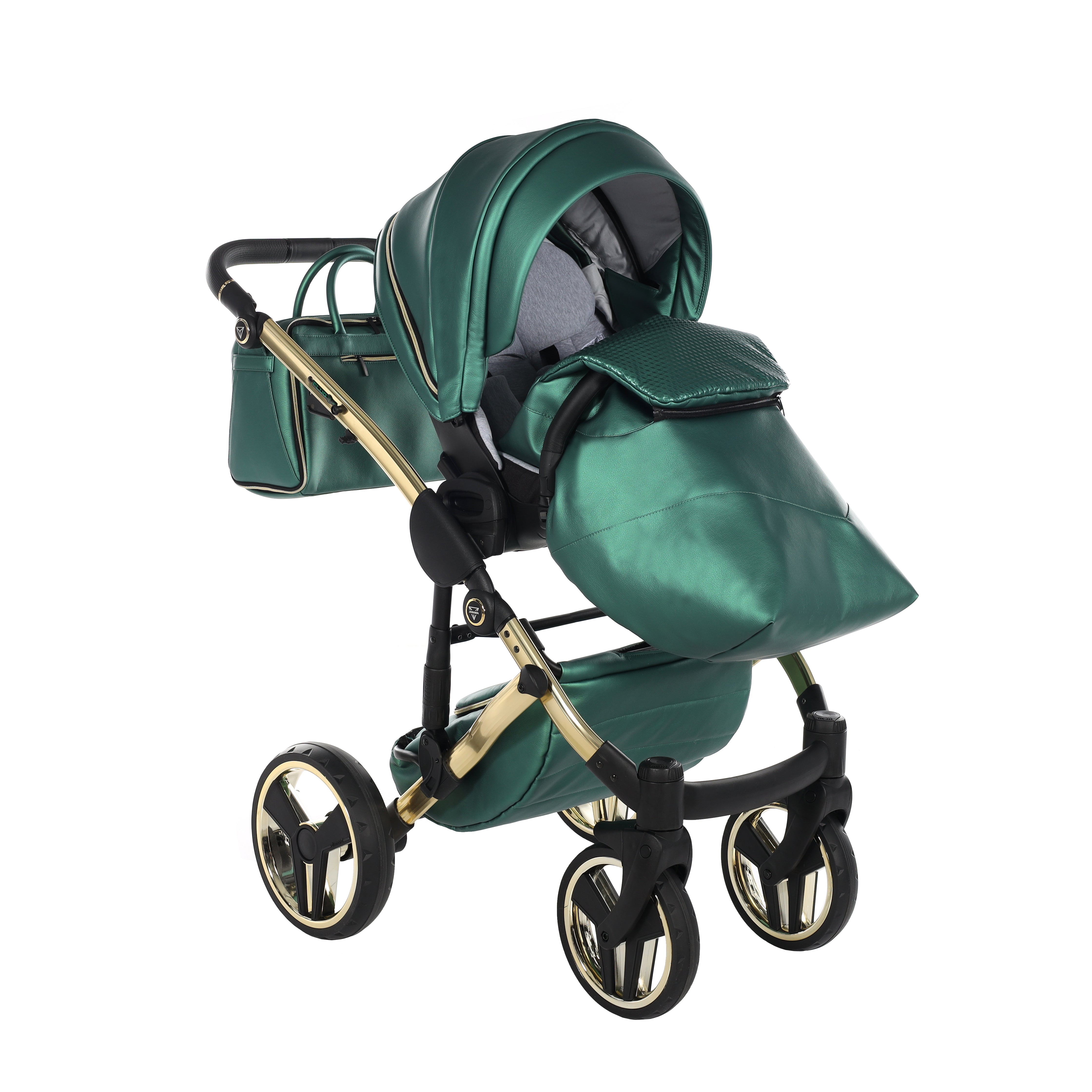 Junama Fluo Line 2 In 1 Pram - Green   