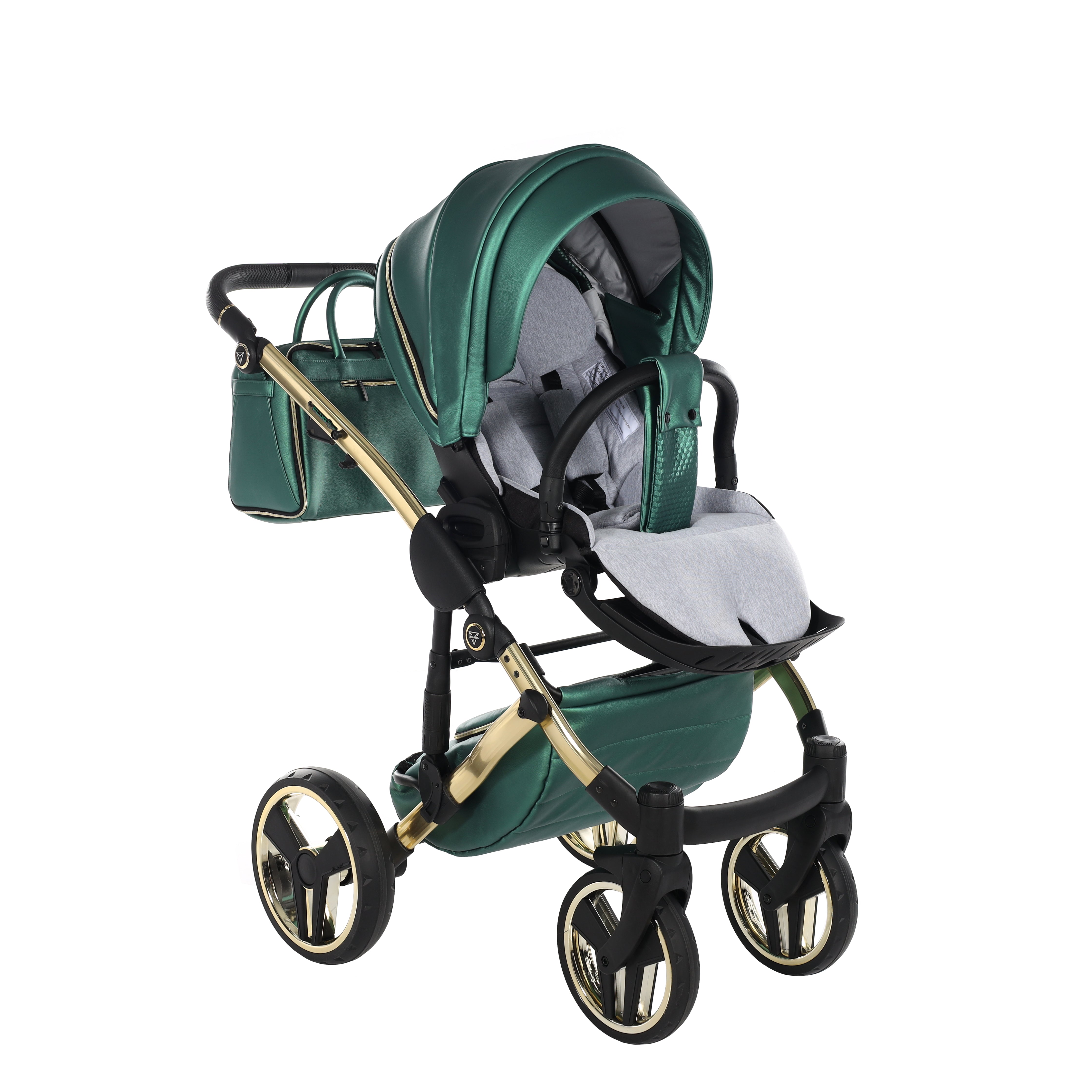 Junama Fluo Line 2 In 1 Pram - Green   