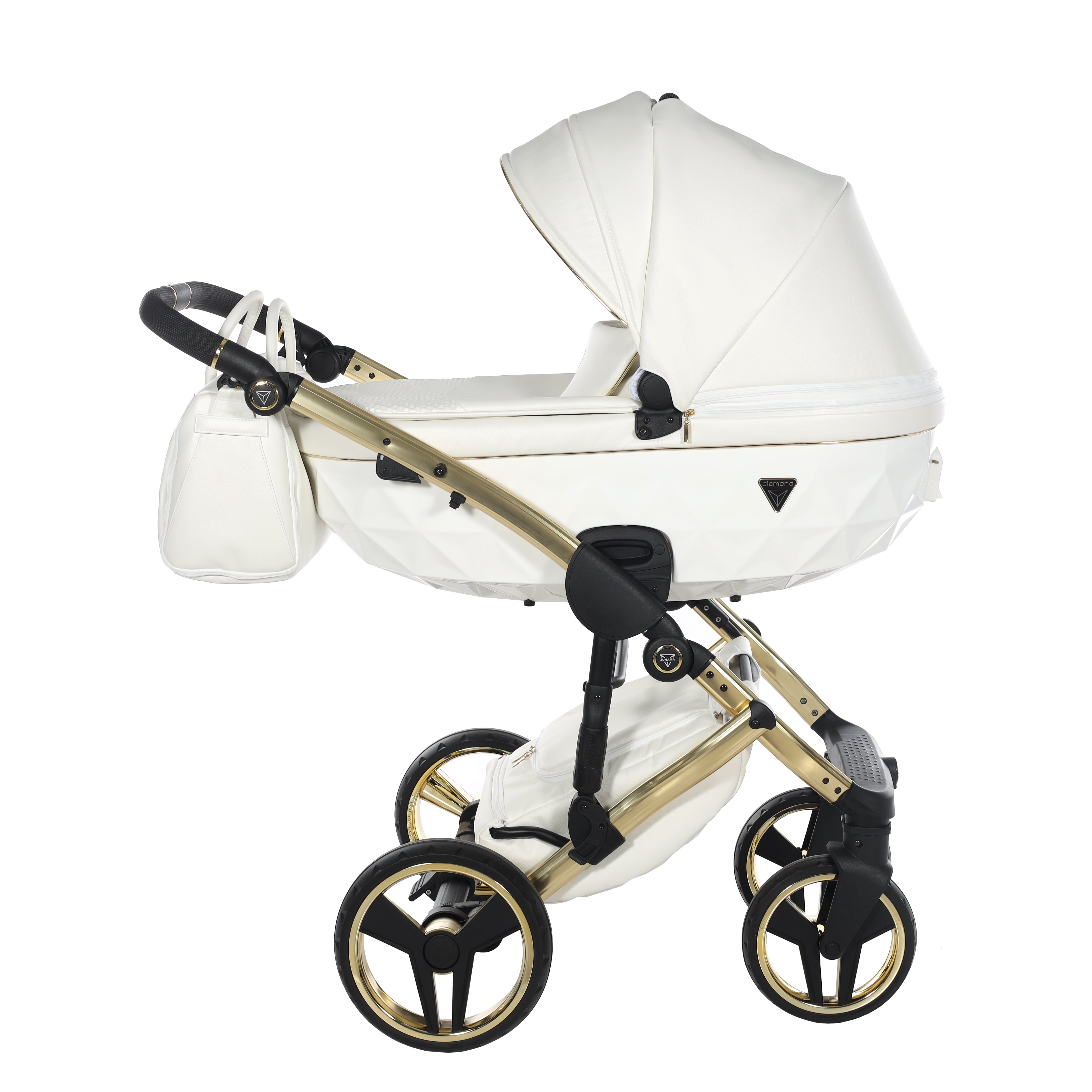 Junama Fluo Individual 2 In 1 Pram - White Gold   