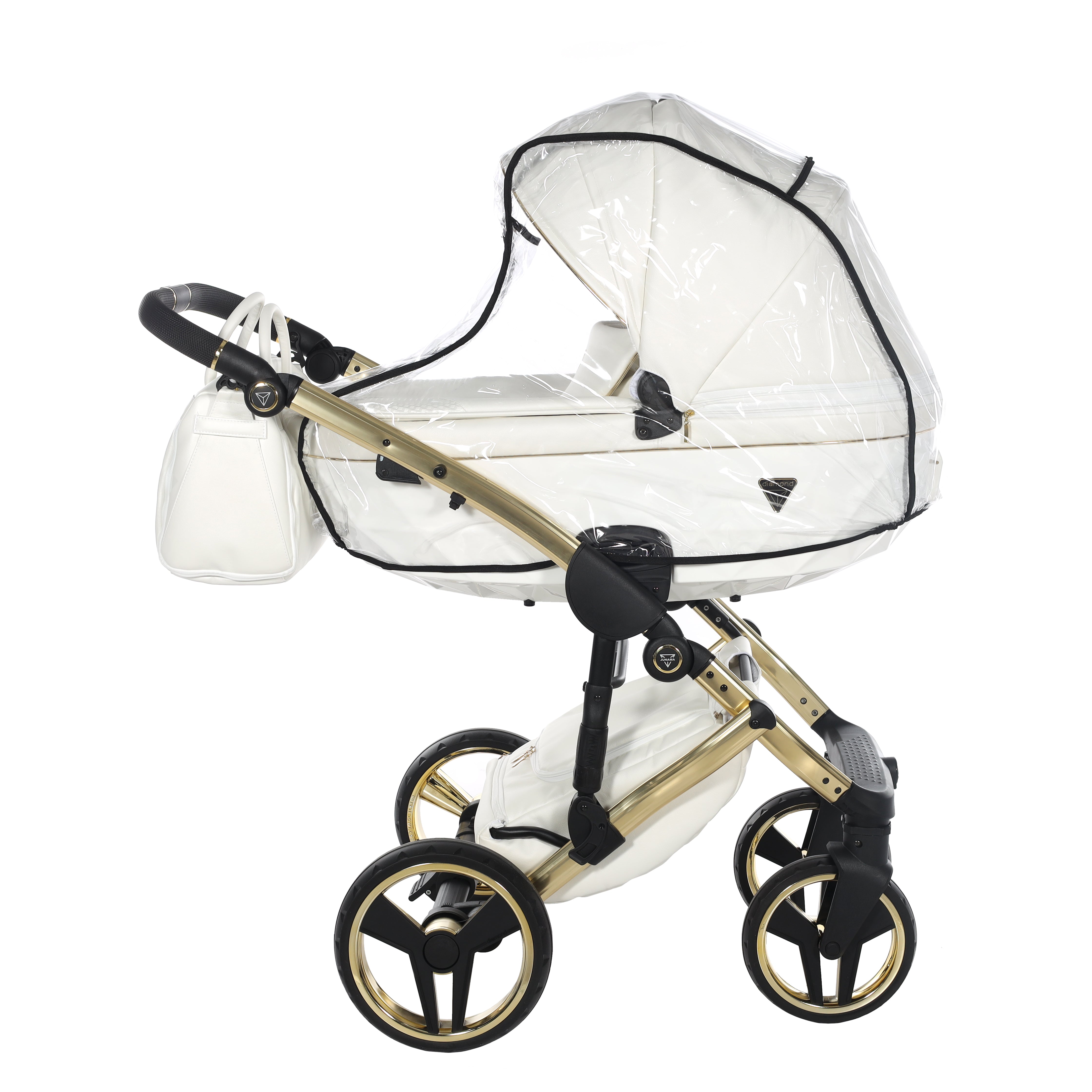 Junama Fluo Individual 2 In 1 Pram - White Gold   