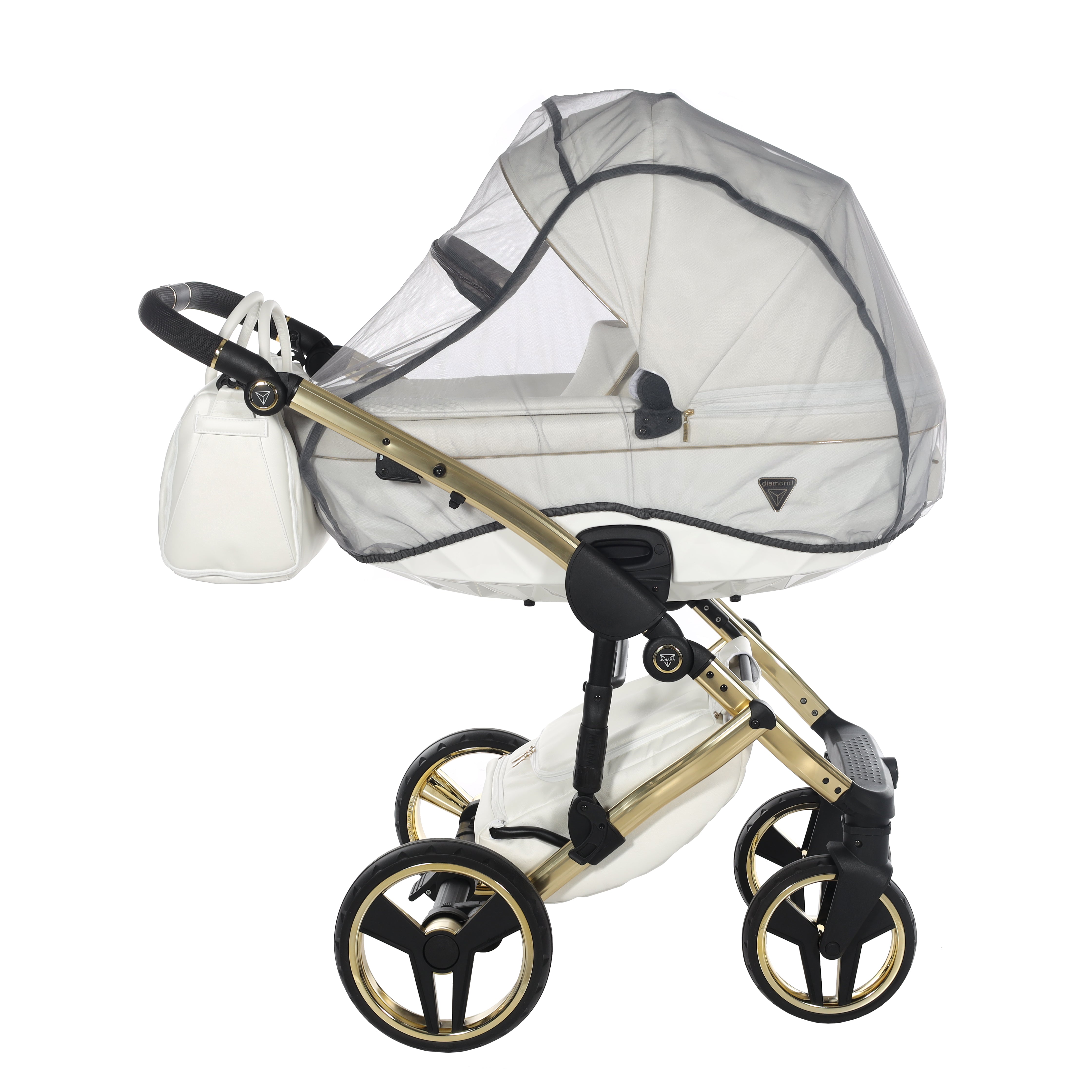 Junama Fluo Individual 2 In 1 Pram - White Gold   