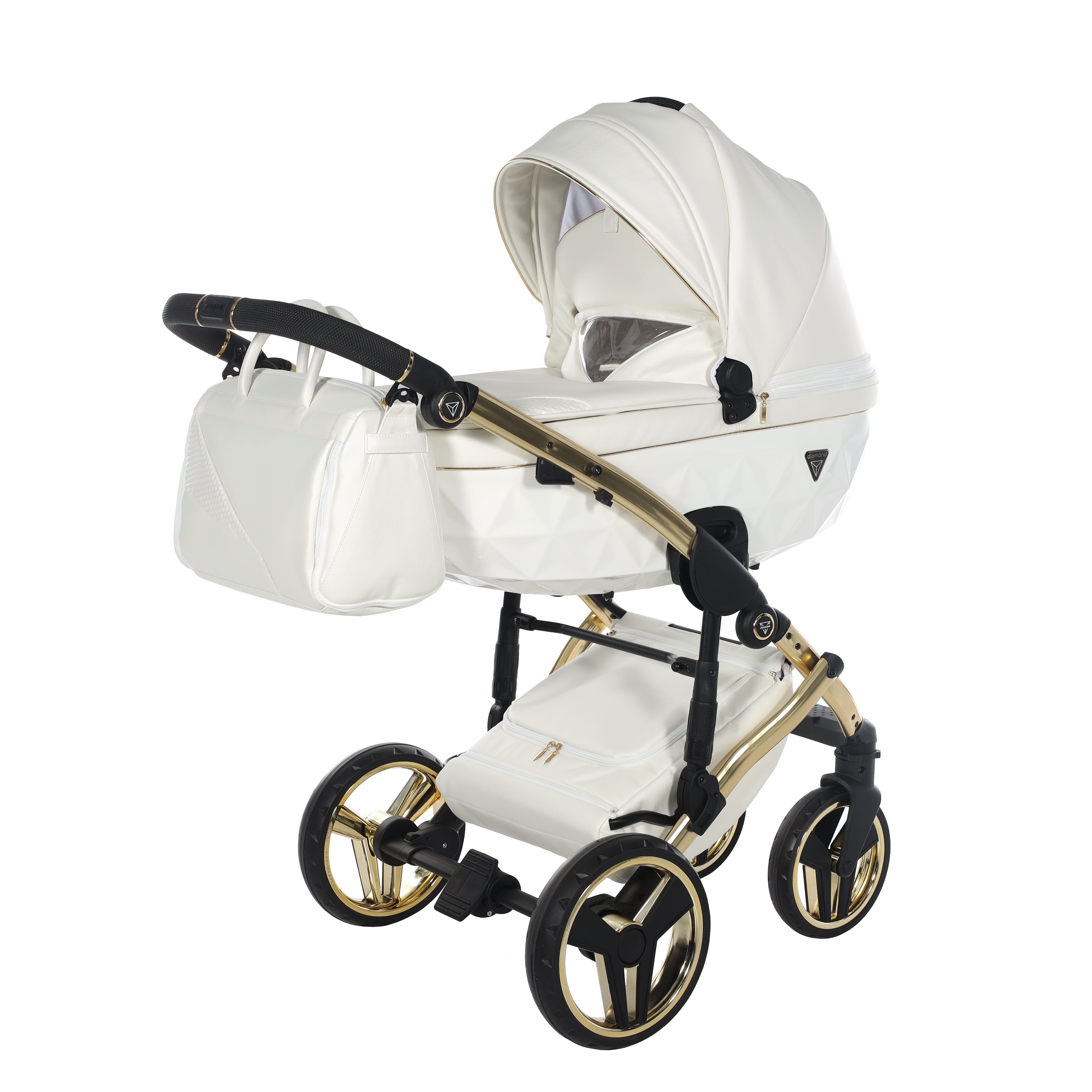 Junama Fluo Individual 2 In 1 Pram - White Gold   