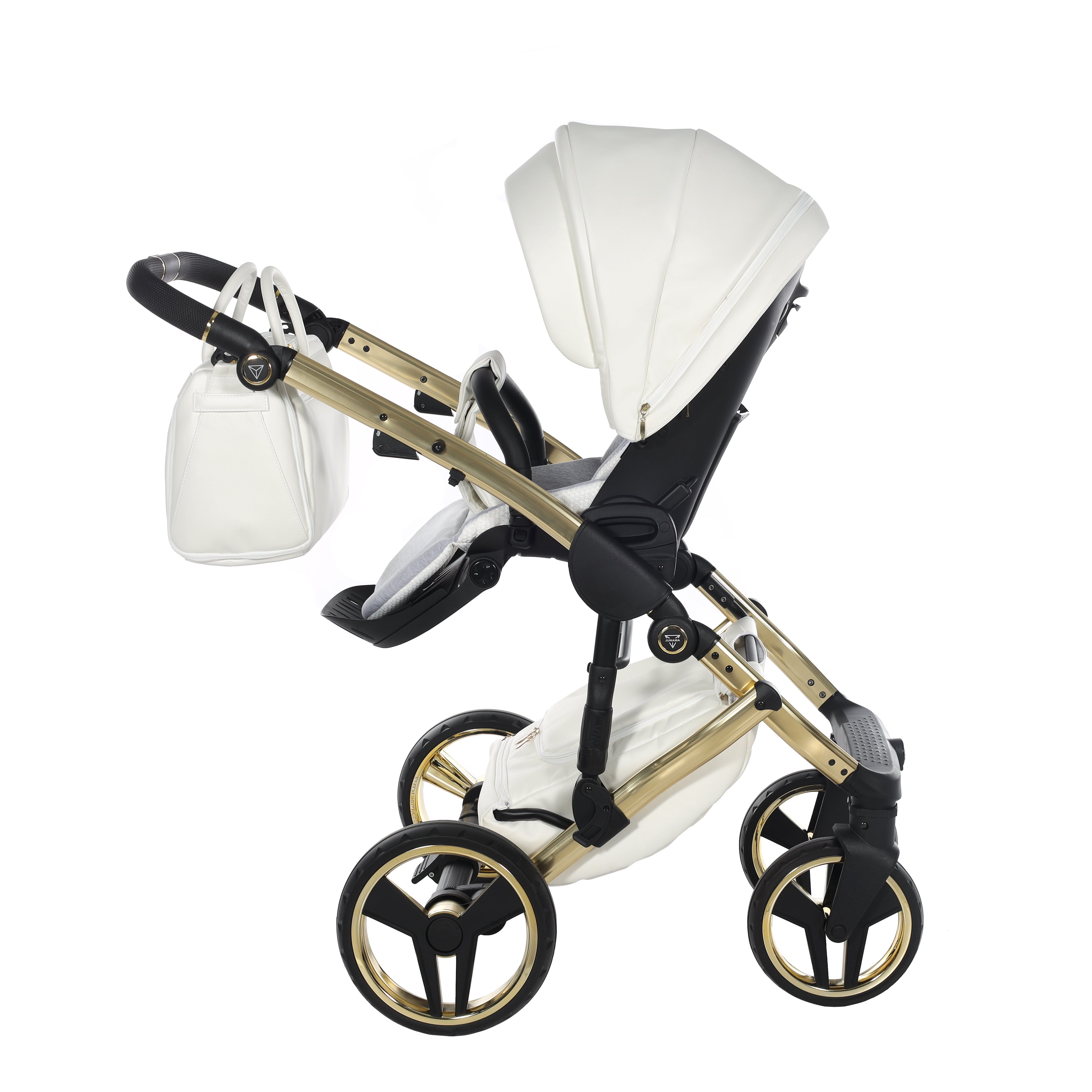 Junama Fluo Individual 2 In 1 Pram - White Gold   