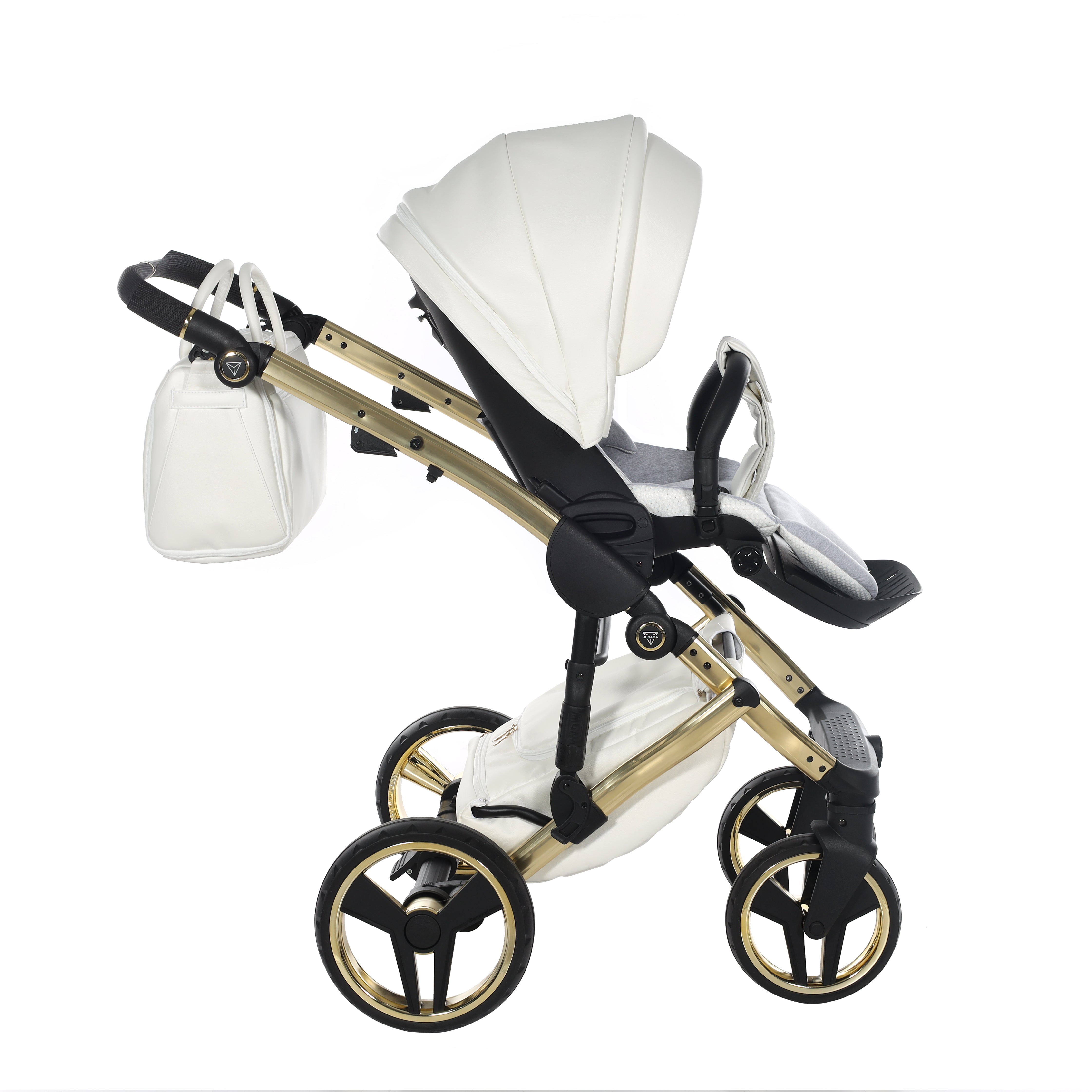 Junama Fluo Individual 2 In 1 Pram - White Gold   