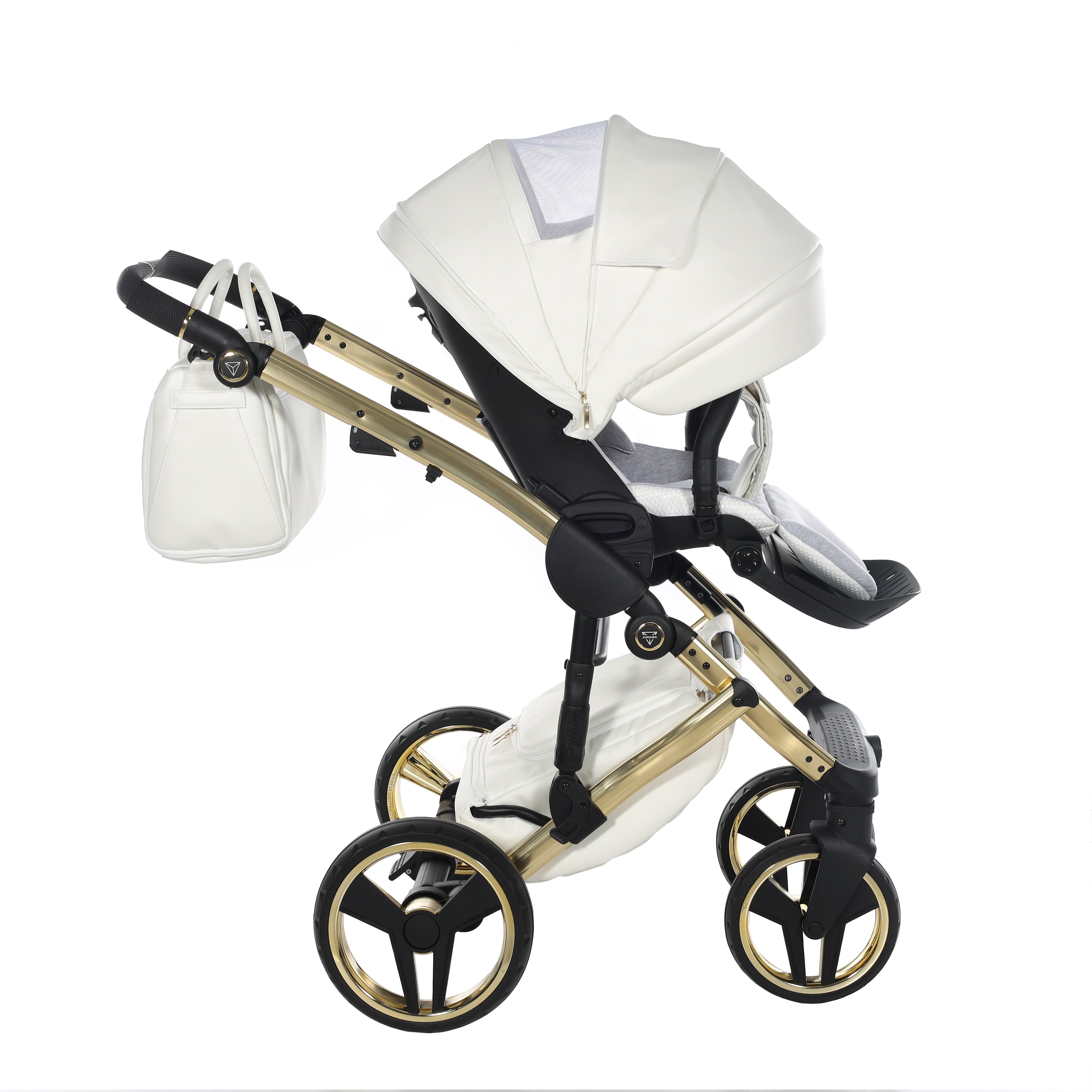 Junama Fluo Individual 2 In 1 Pram - White Gold   