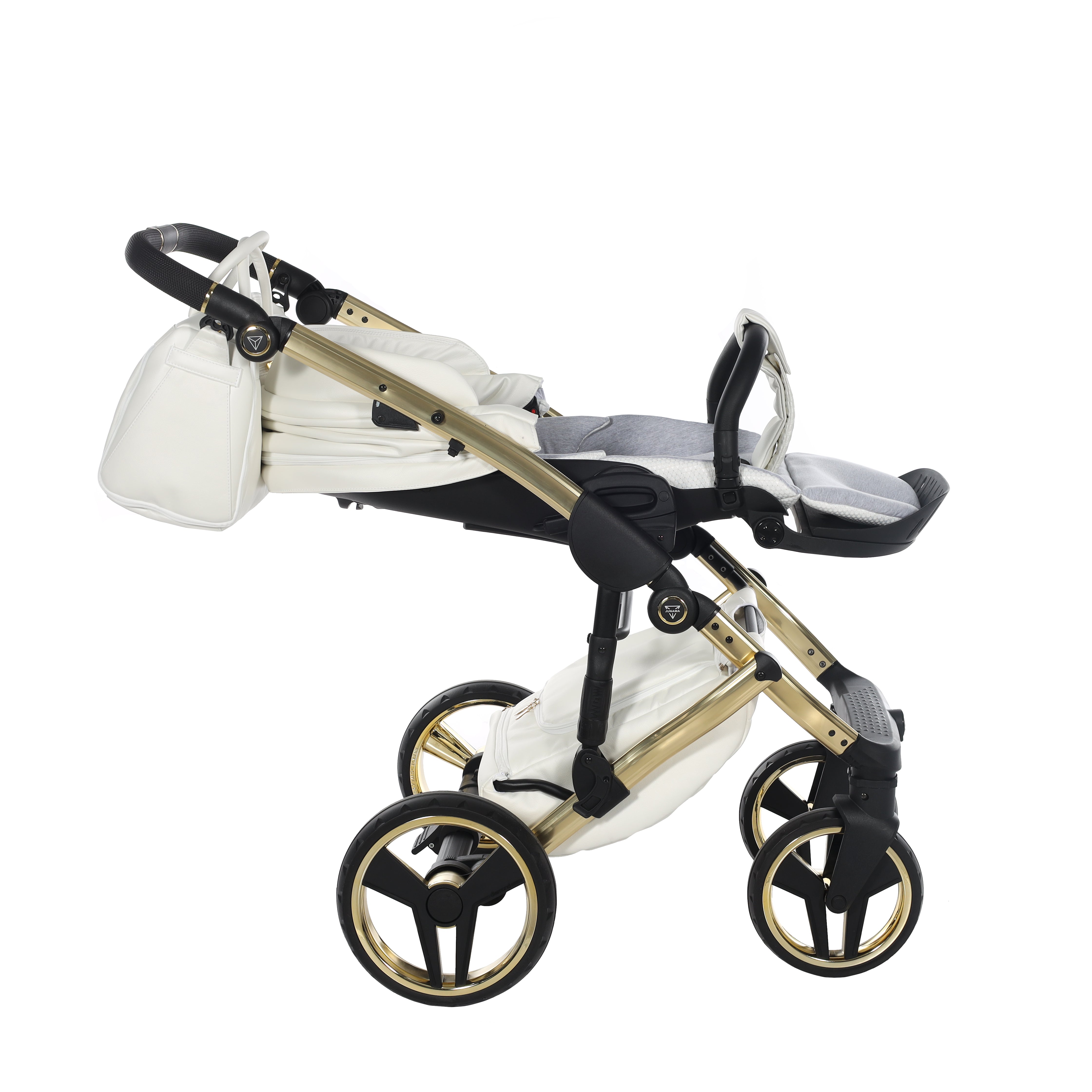 Junama Fluo Individual 2 In 1 Pram - White Gold   