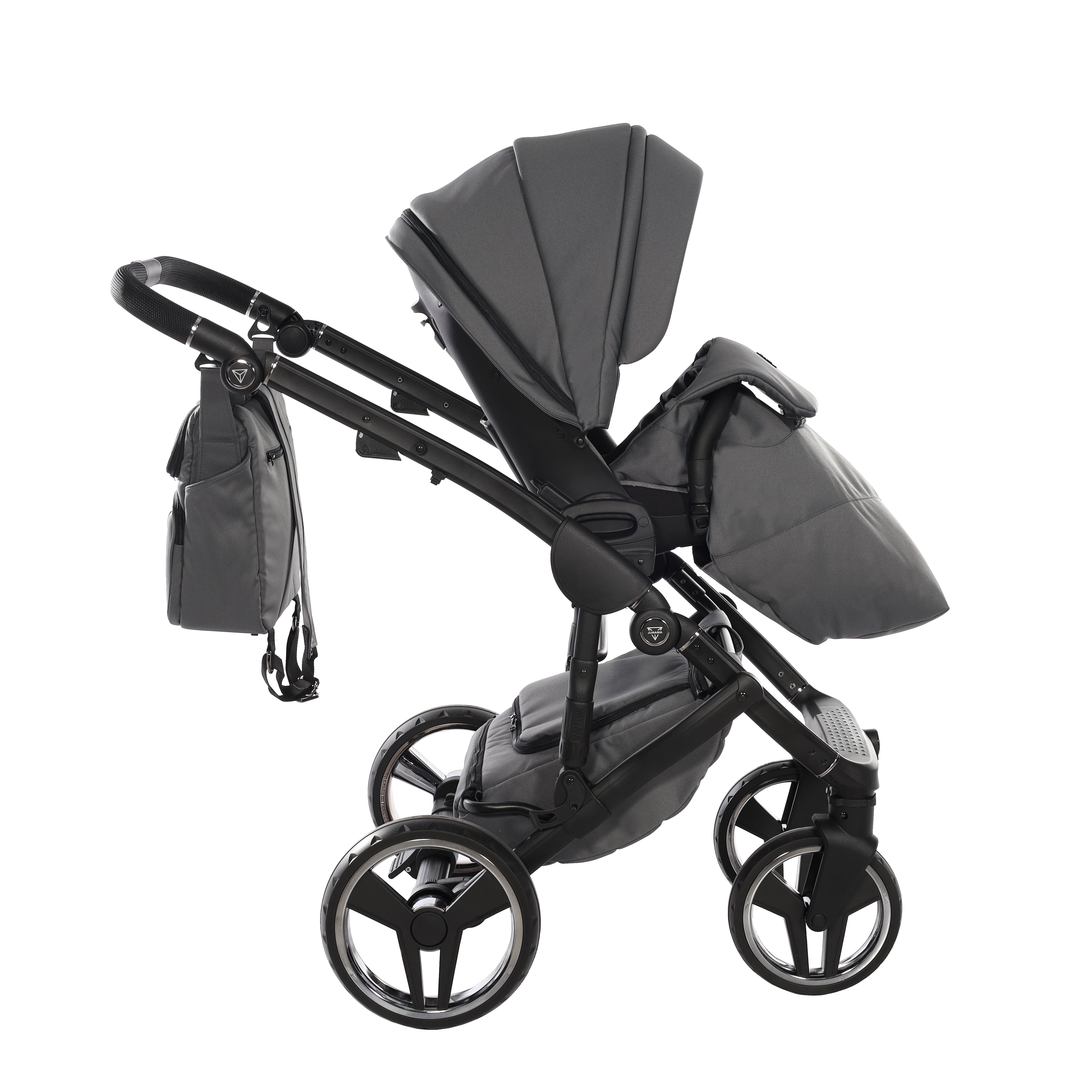 Junama Core 2 in 1 Pram - Black Nickel   