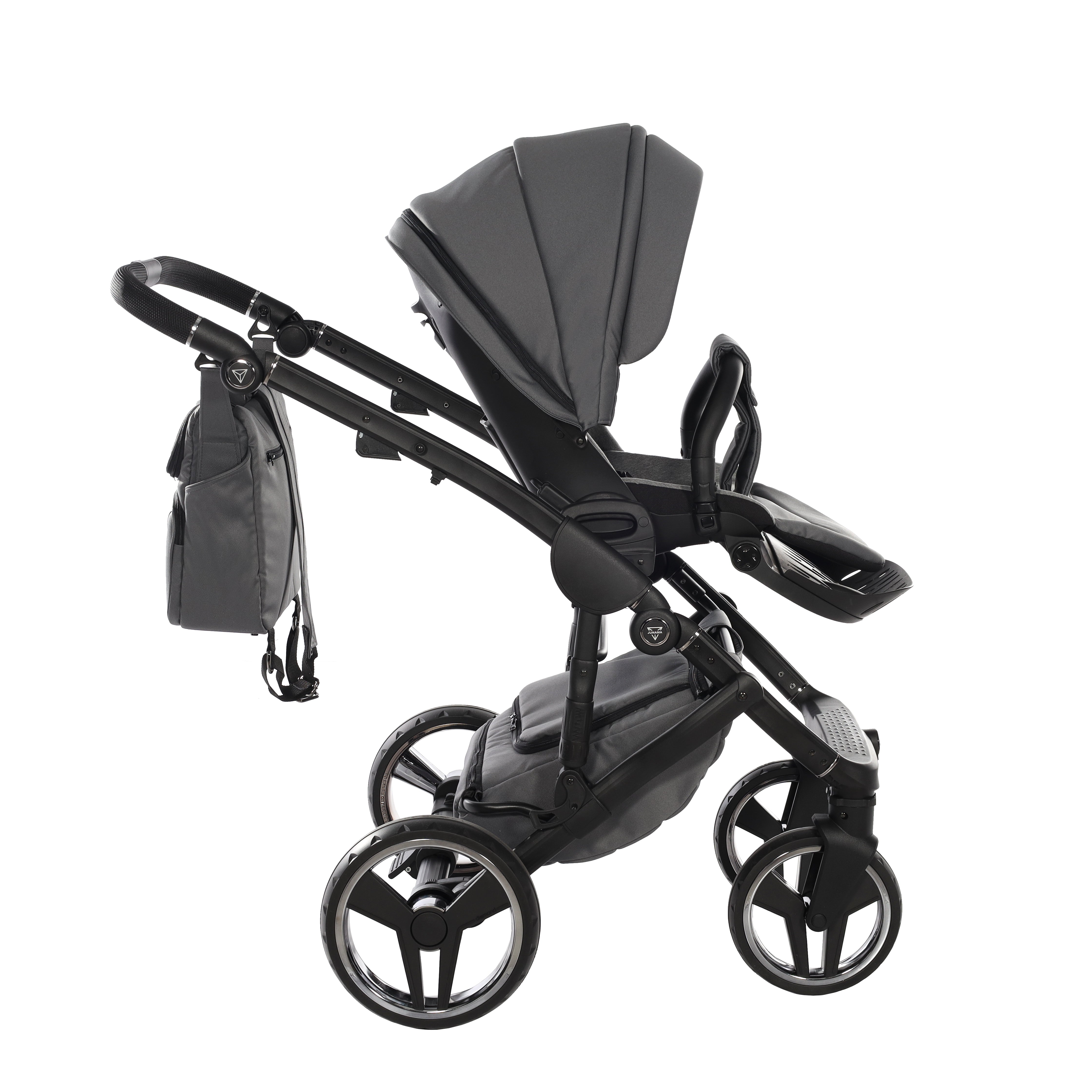 Junama Core 2 in 1 Pram - Black Nickel   