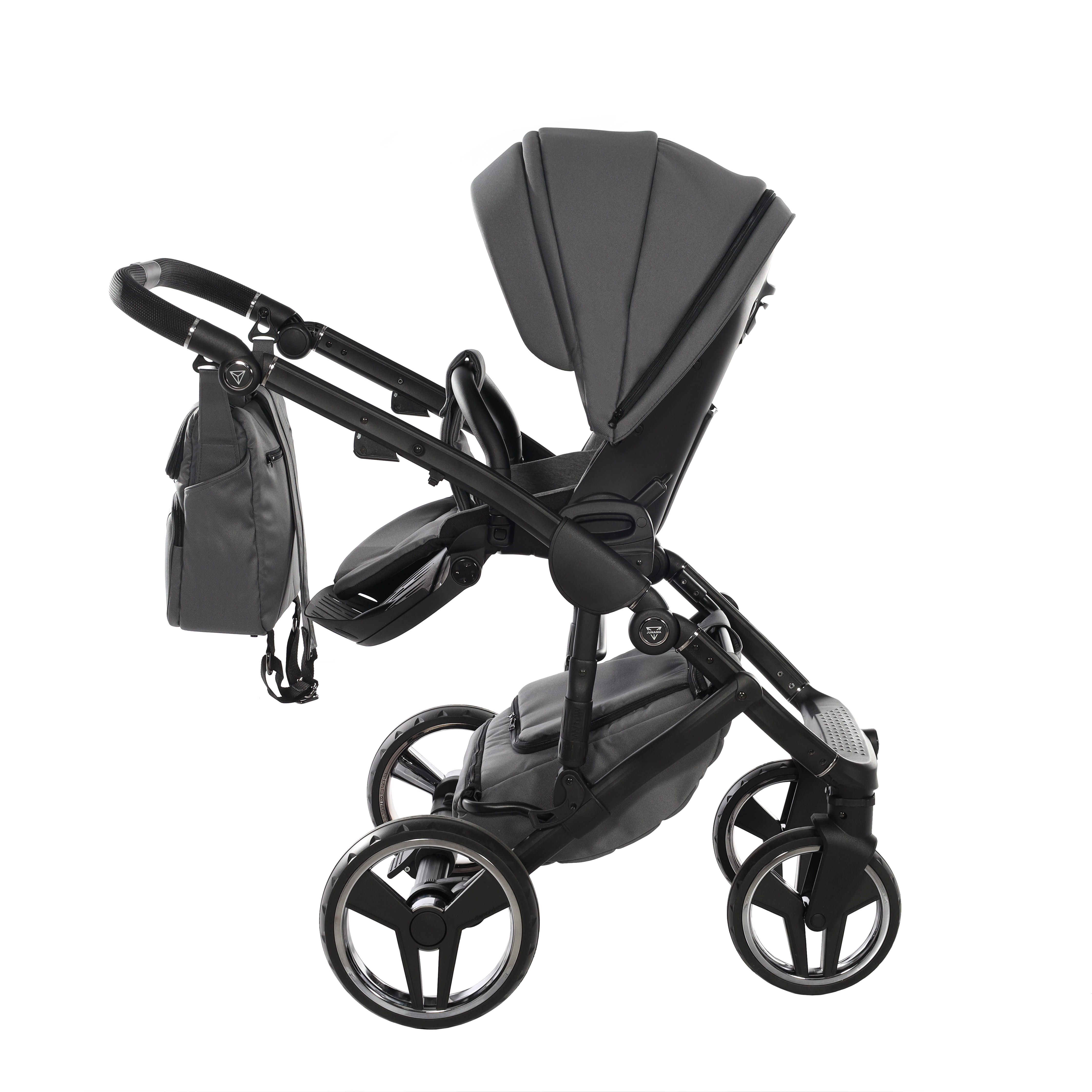 Junama Core 2 in 1 Pram - Black Nickel   