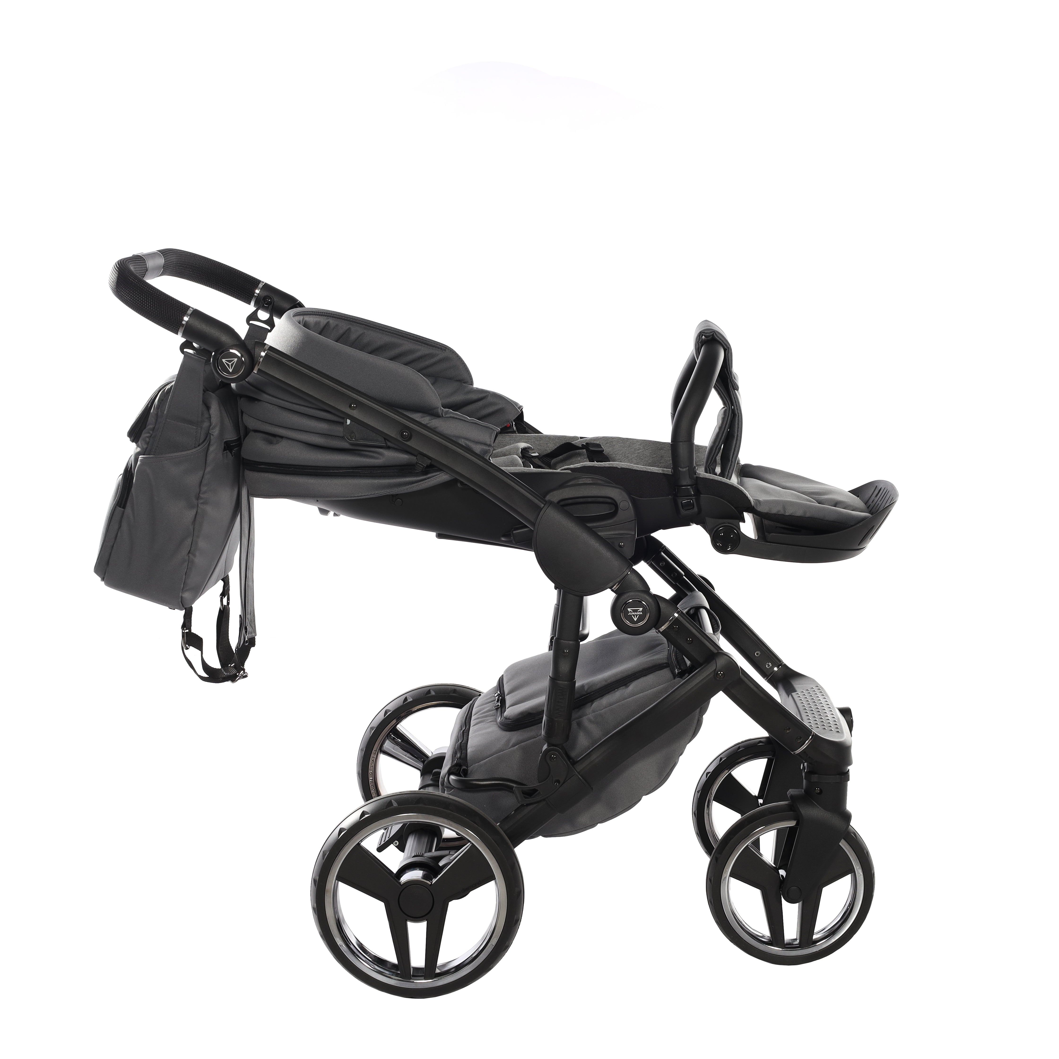 Junama Core 2 in 1 Pram - Black Nickel   