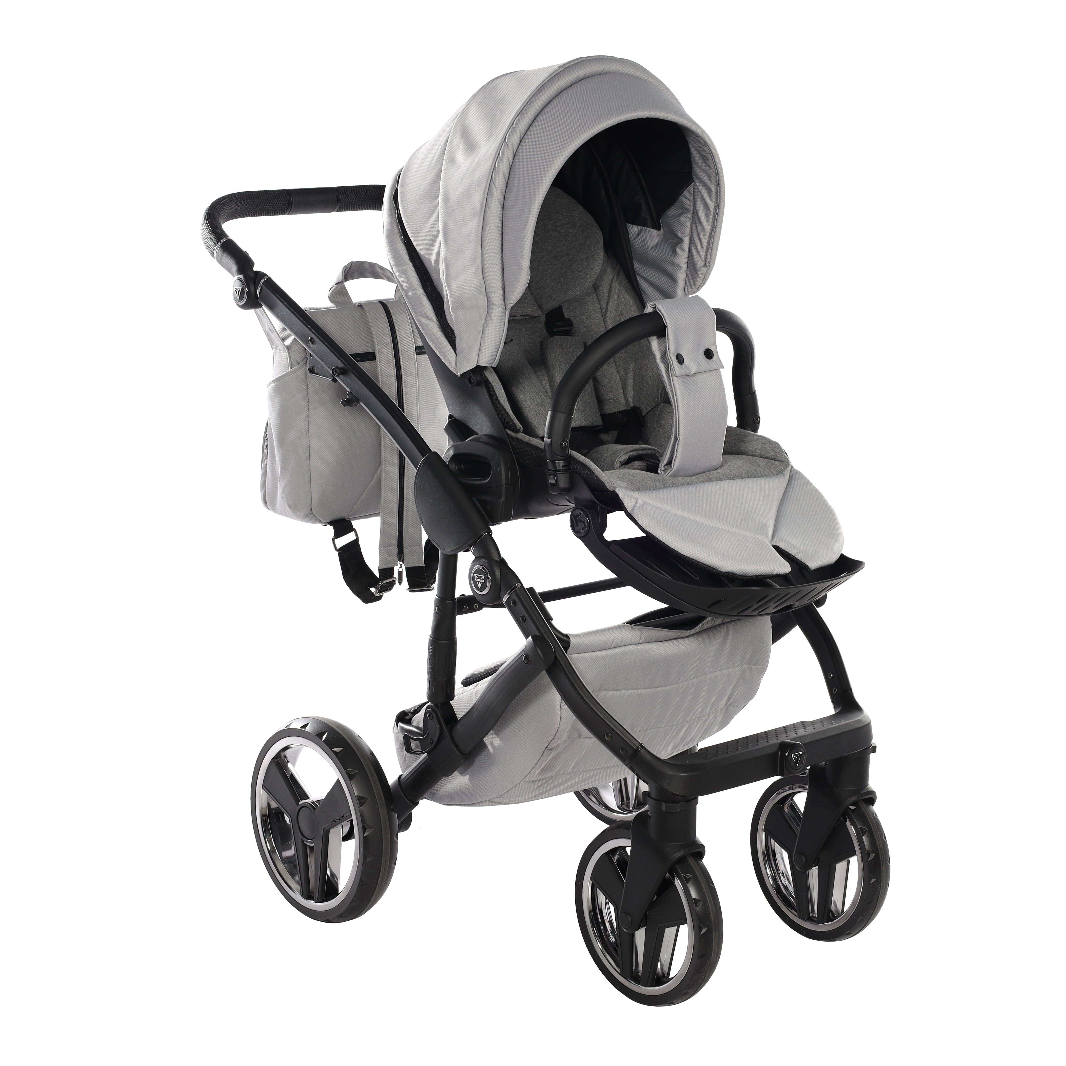 Junama Core 2 in 1 Pram - Grey Mist   