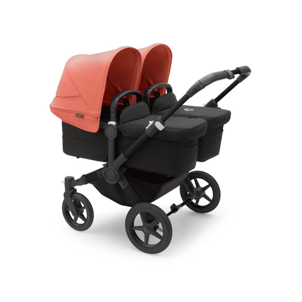 Bugaboo Donkey 5 Twin Pushchair on Black/Black Chassis - Choose Your Colour - Sunrise Red | For Your Little One