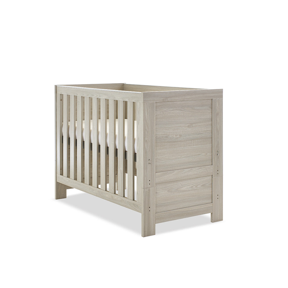 Obaby Nika Mini Cot Bed - Grey Wash   