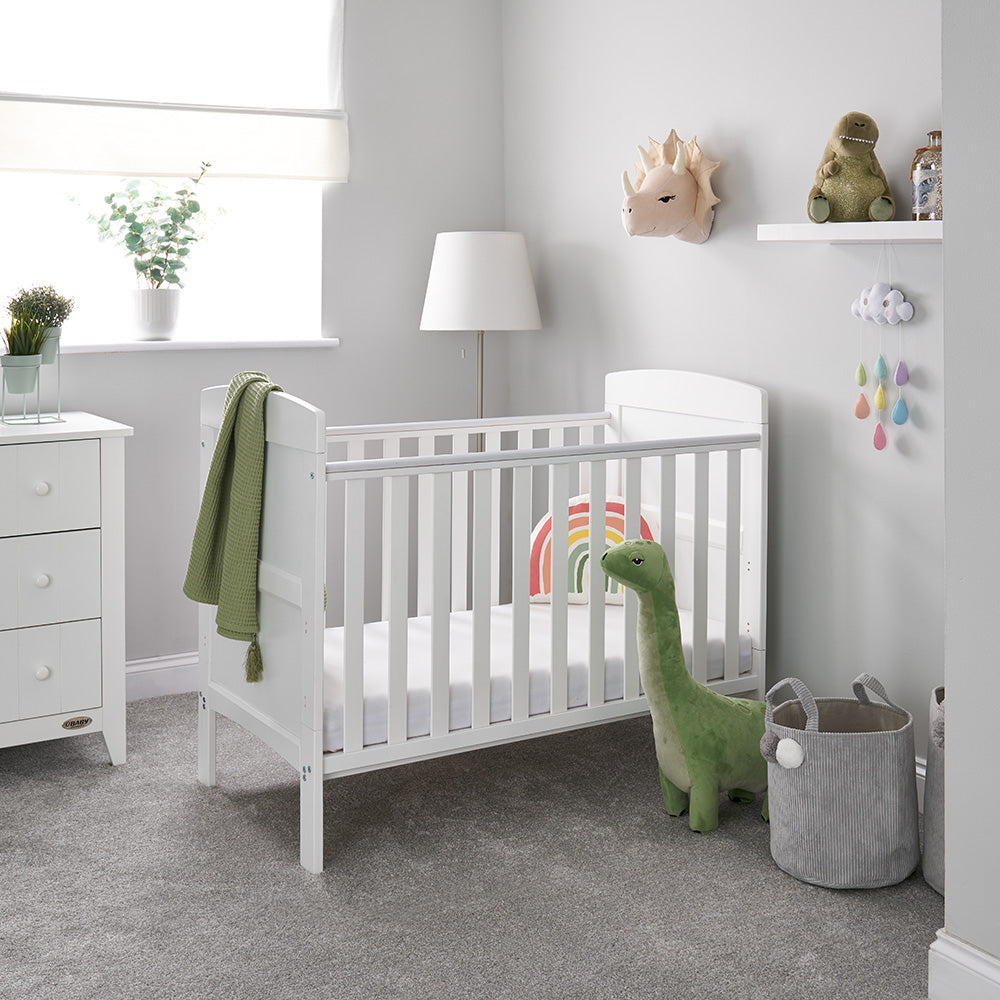 Obaby Grace Mini Cot Bed - White   